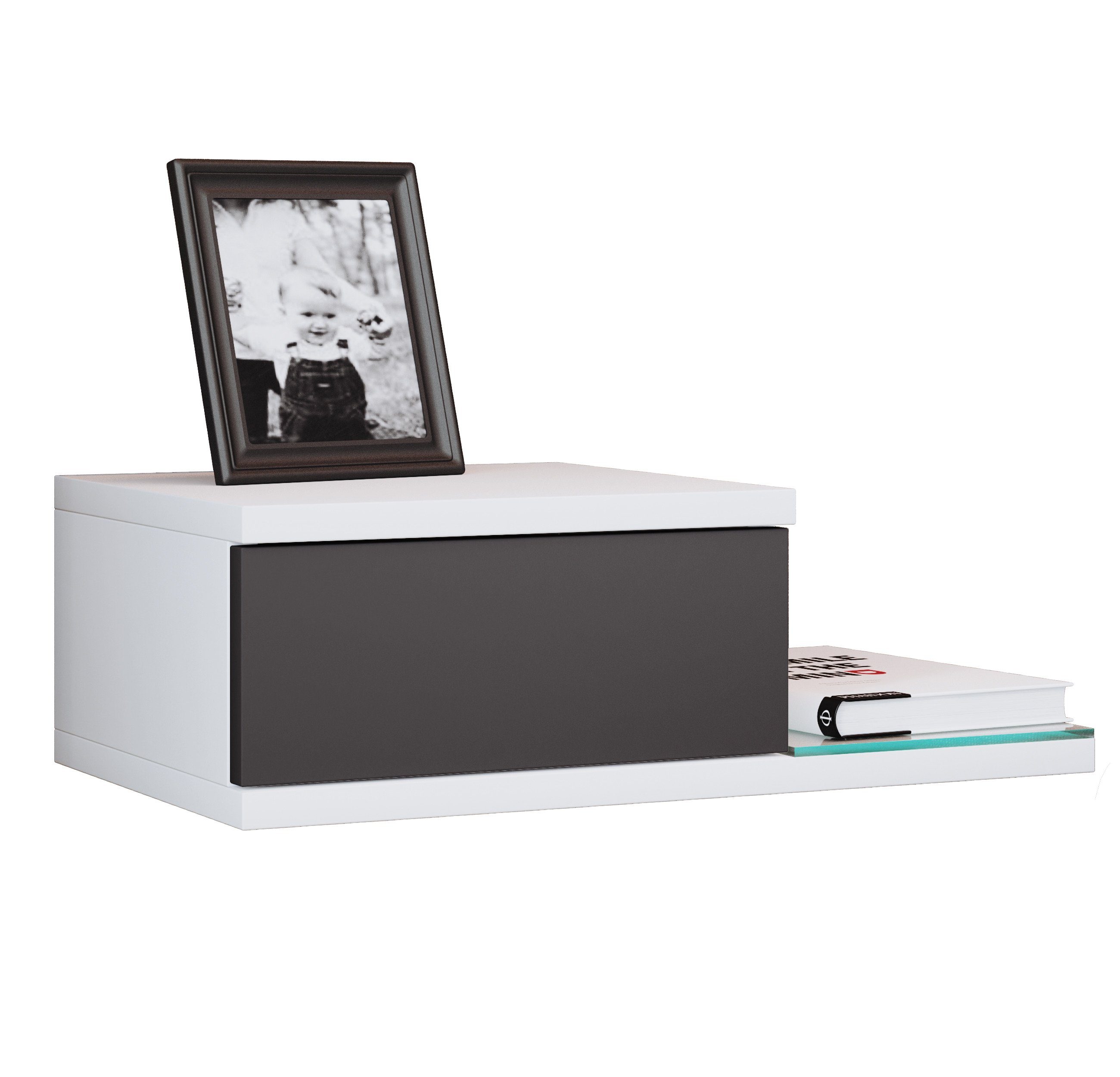 VCM Nachttisch Design Wandschublade Nachttisch Regal Konsila M günstig online kaufen