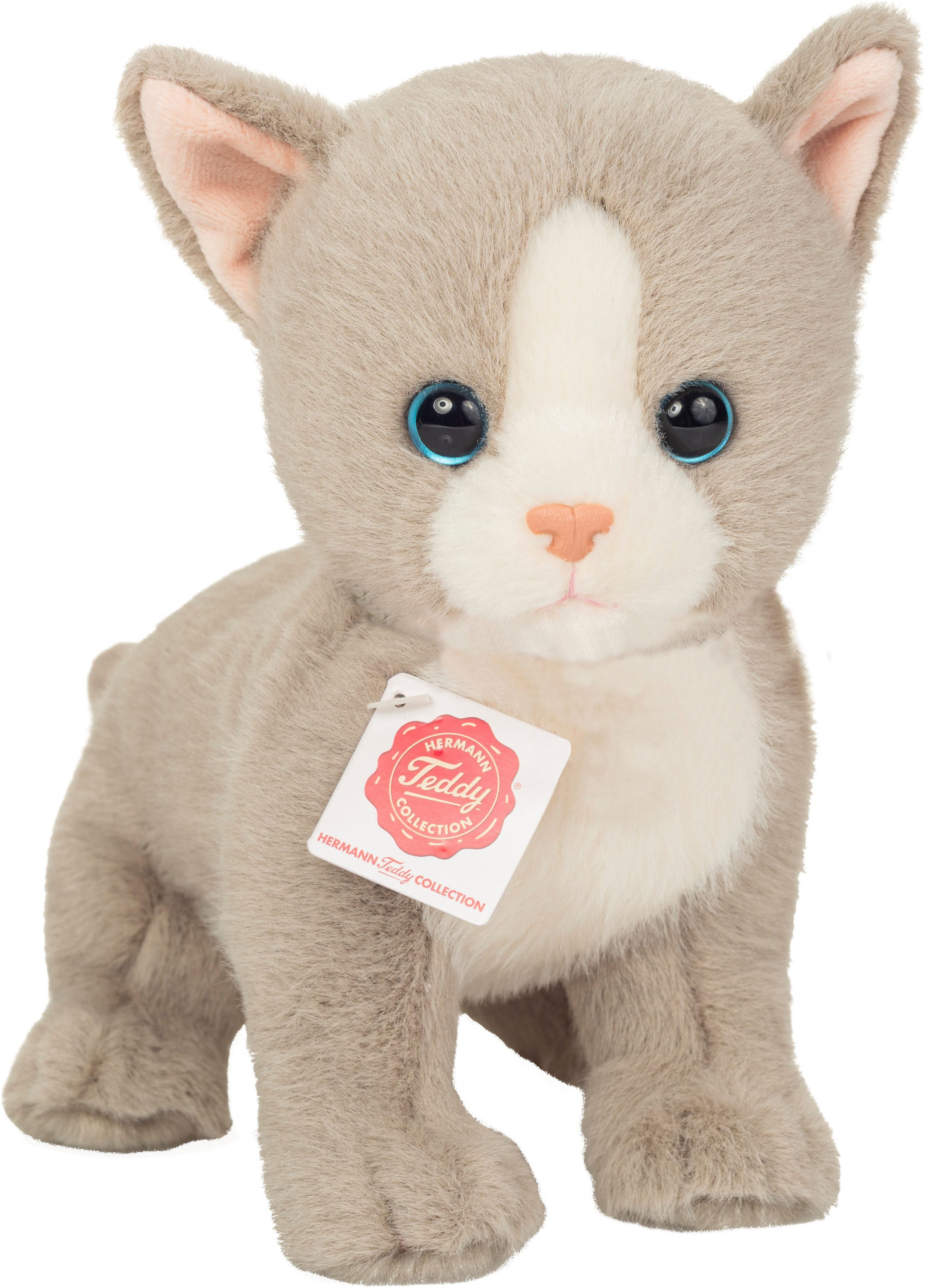 Kuscheltier Babykatze grau 24 cm