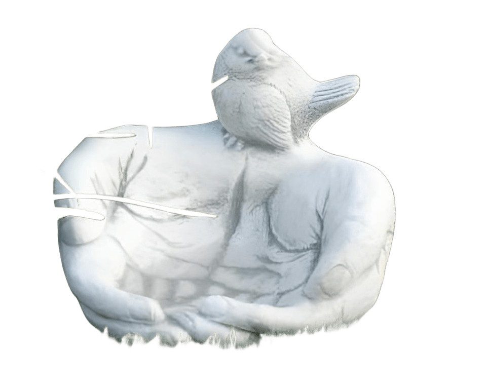 Skulptur Vogel Tränke Skulptur Design Figur Statue Garten Figuren Statuen