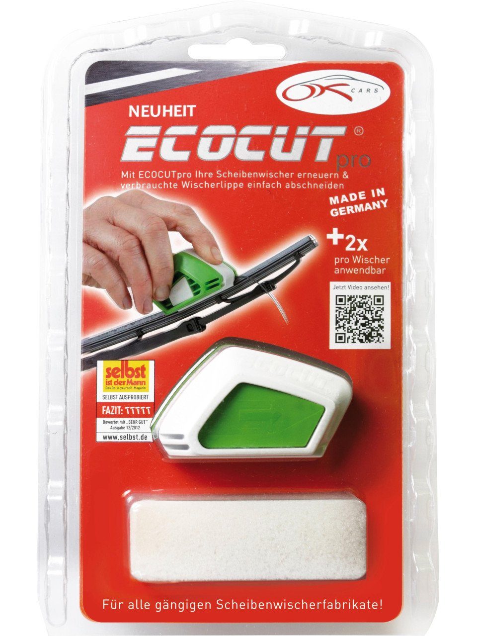 Ecocut Scheibenwischblätter Ecocut Scheibenwischer Nachschneider Ecocut Pro