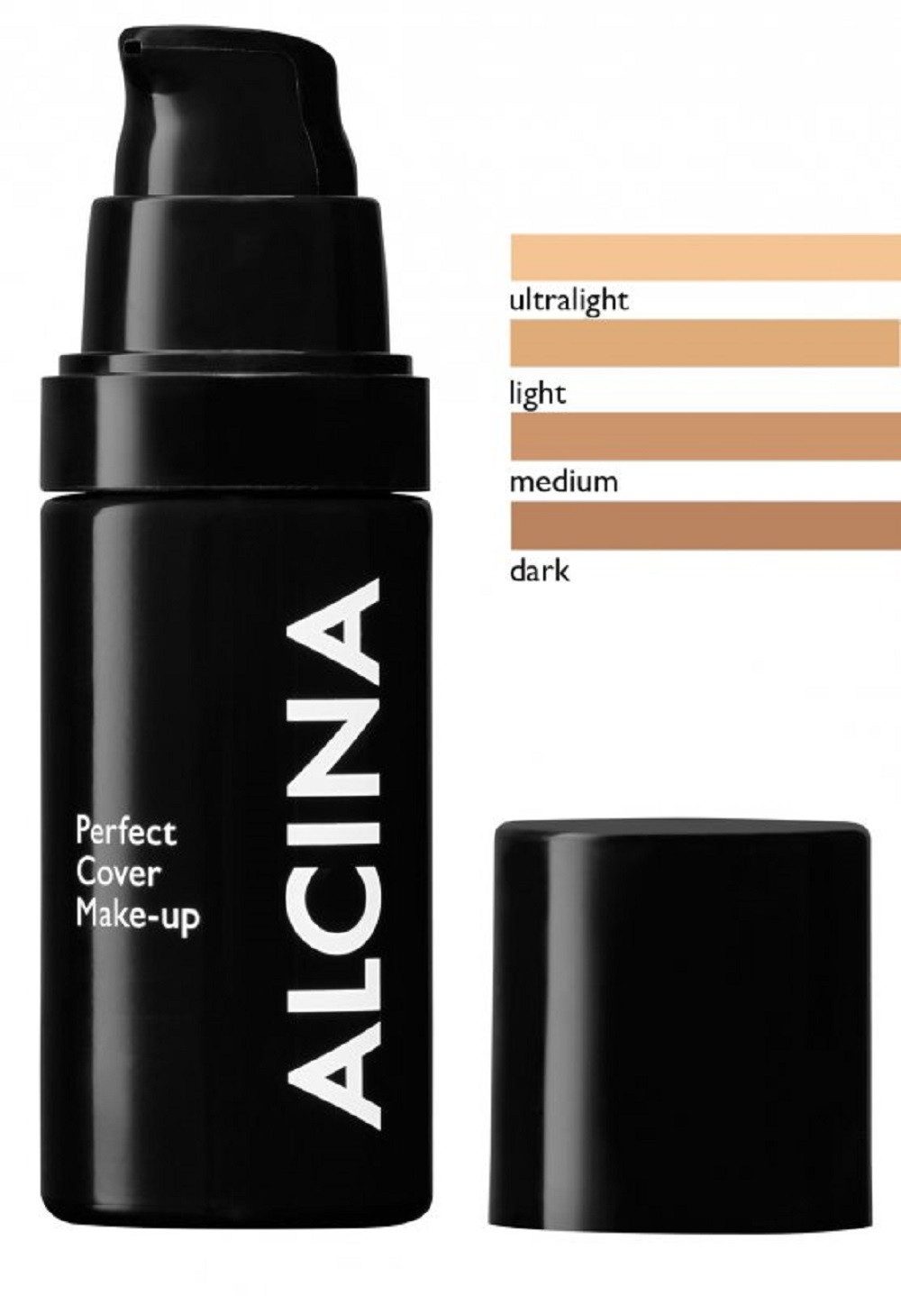 ALCINA Make-up ALCINA Perfect Cover Make-up light 30 ml, besitzt hohe Deckkraft, ist leicht, verleiht ein seidenmattes Finish