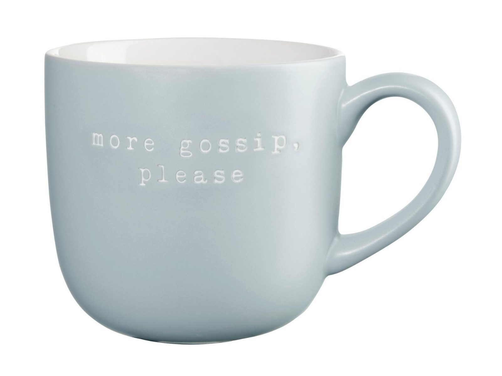 ASA SELECTION Becher hey! Henkelbecher more gossip, please 0,6l, New Bone China