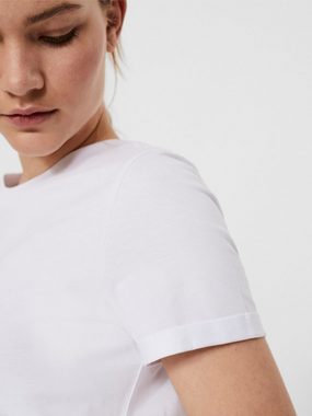 Vero Moda T-Shirt 2er Pack Basic T-Shirt VMPAULA (2-tlg) 5270 in Weiß