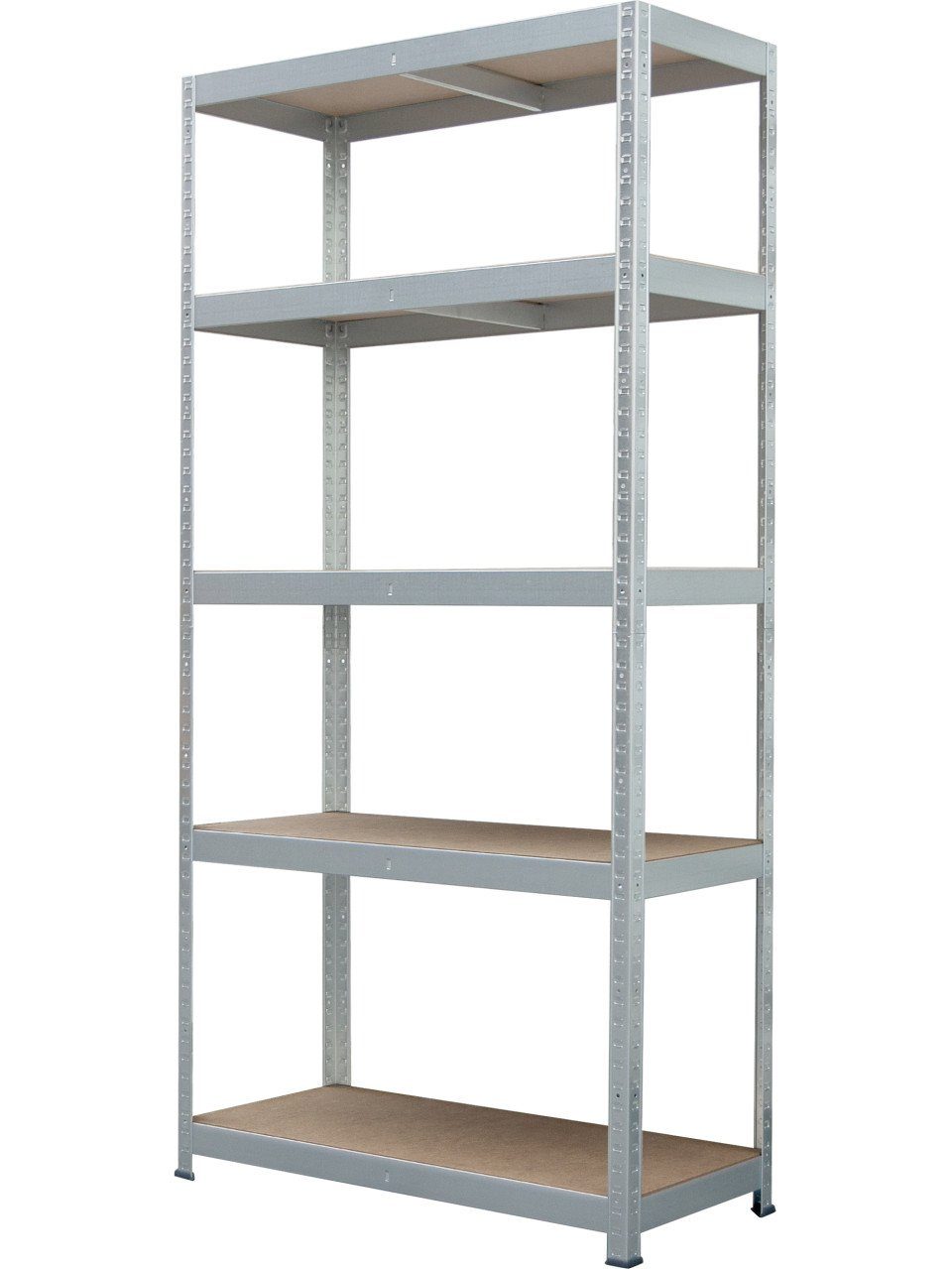Trend Line Schwerlastregal Metallsteckregal 180 x 90 x 40 cm 5 Holzböden 875