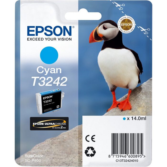 Epson Tinte cyan C13T32424010 T3242 Tintenpatrone