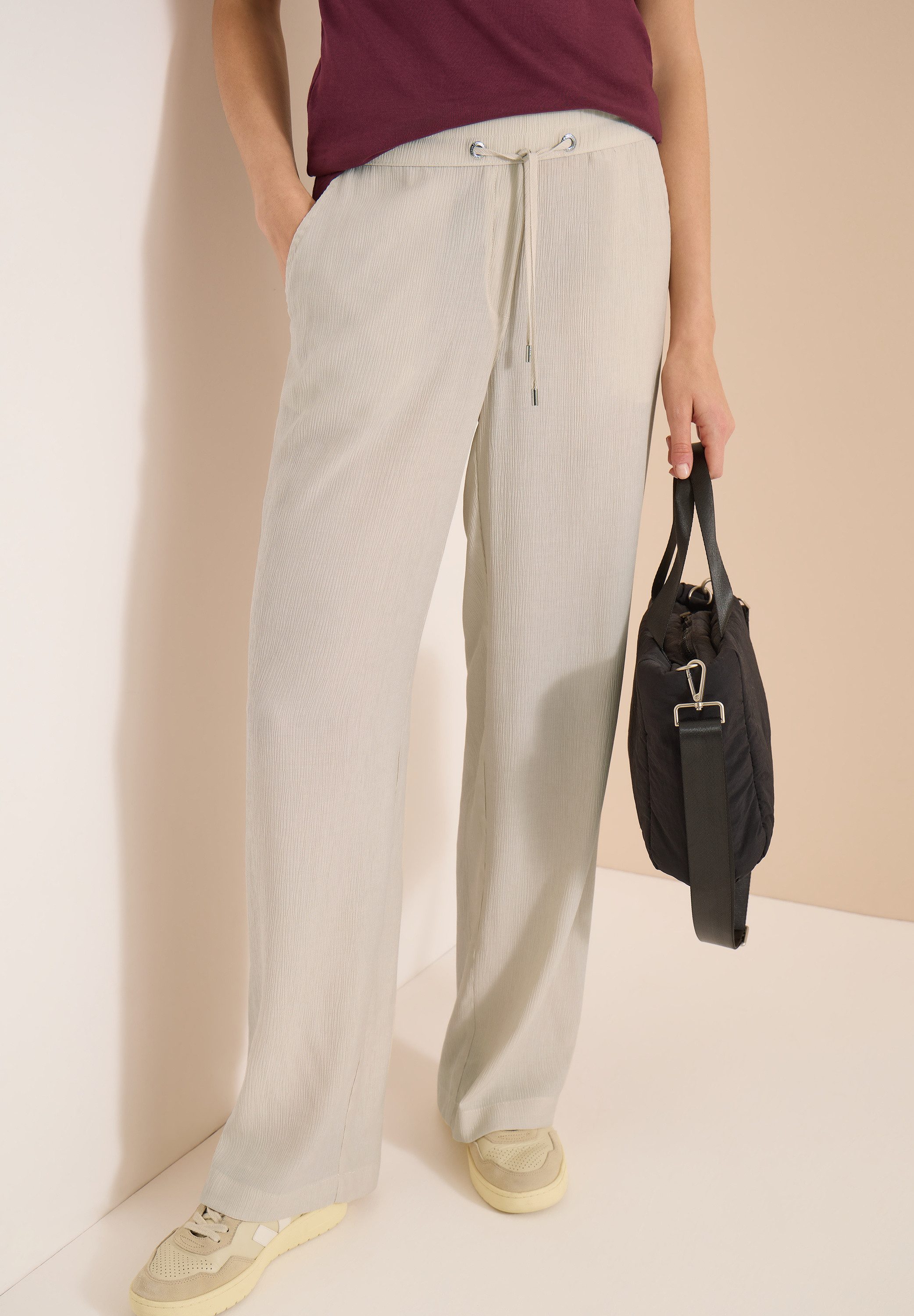 CECIL Stoffhose Style Neele Sommerhose in Struktur-Optik