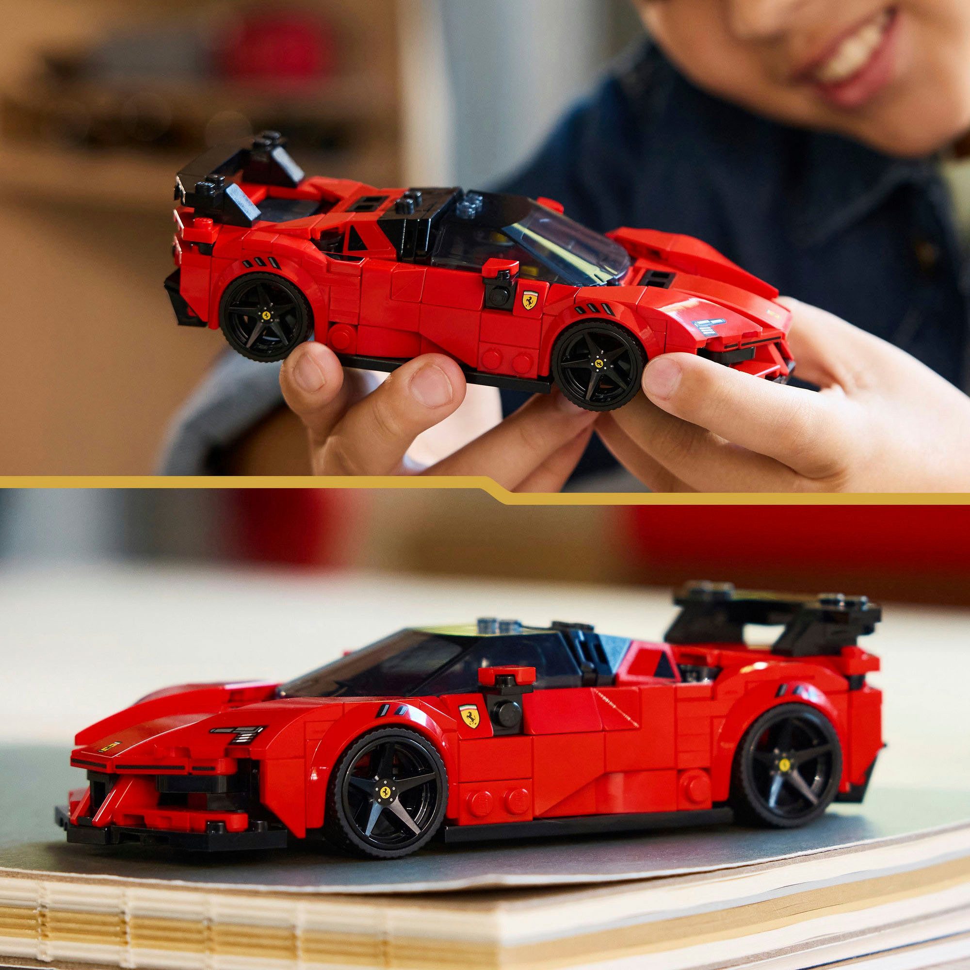 LEGO® Ferrari SF90 XX Stradale Sportwagen (77254), LEGO Speed Champions Konstruktionsspielsteine, (339 St), Made in Europe