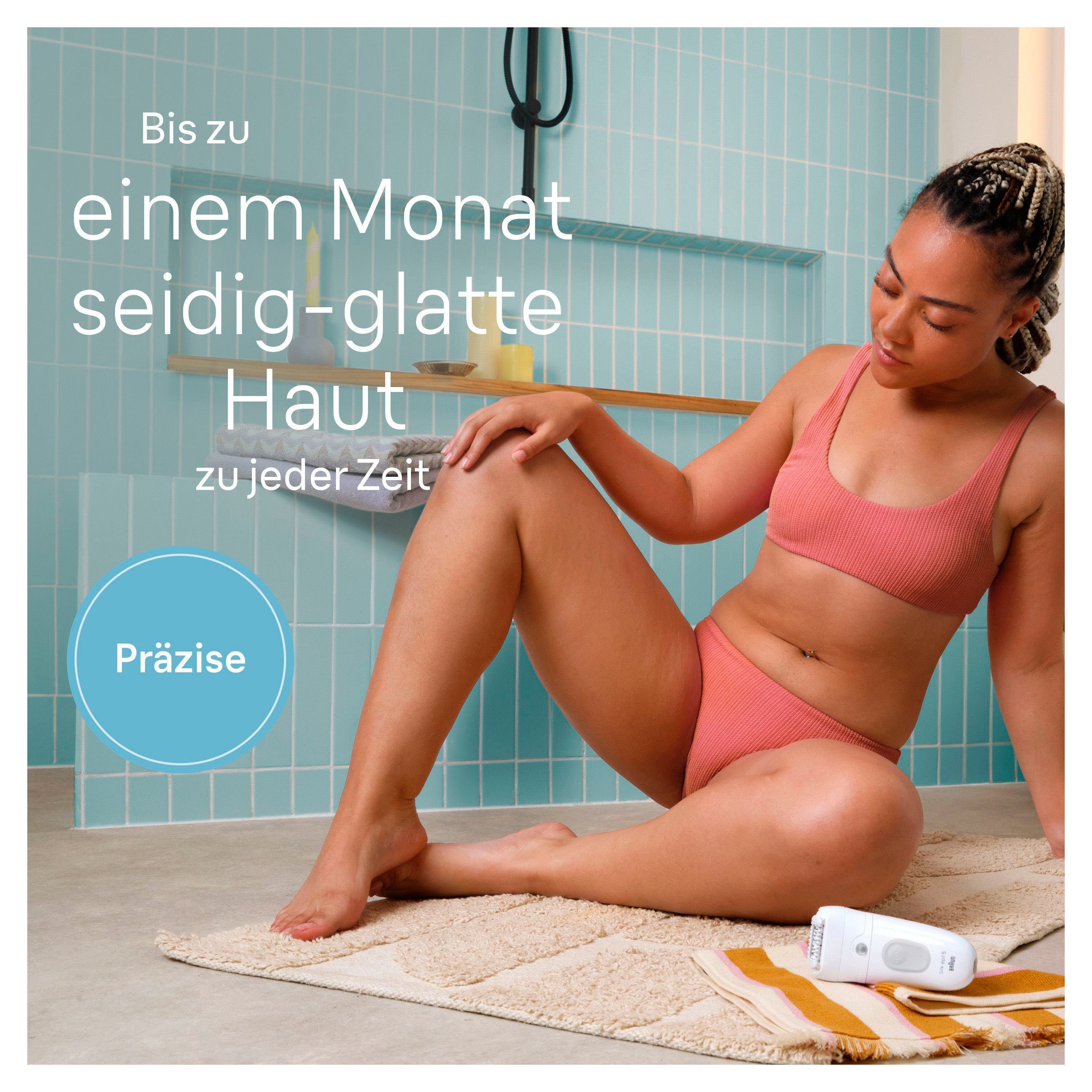 Braun Epilierer Silk-épil 5 5-011, Wet&Dry, mit Aufbewahrungsbeutel
