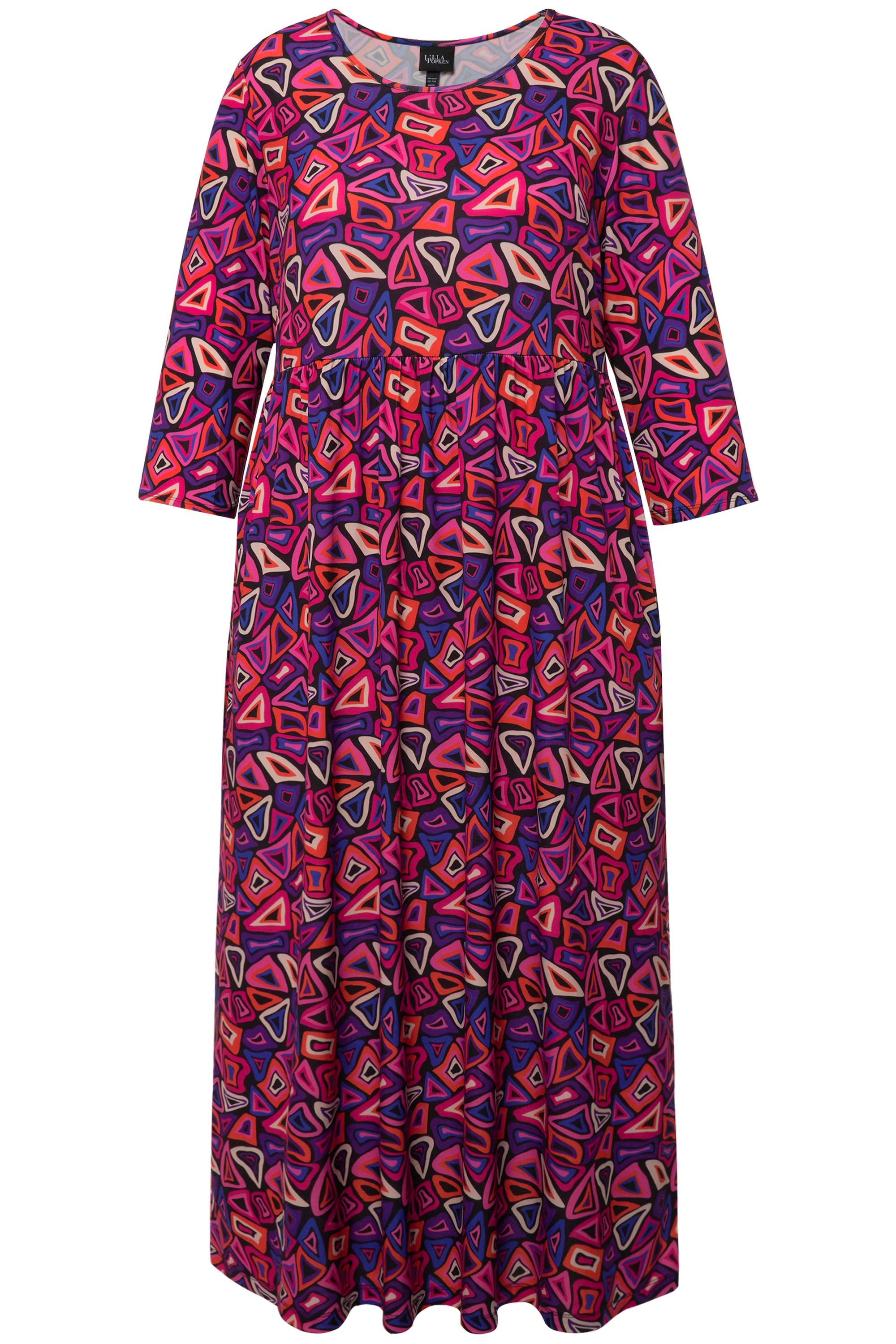 Ulla Popken Maxikleid Jerseykleid grafischer Druck günstig online kaufen
