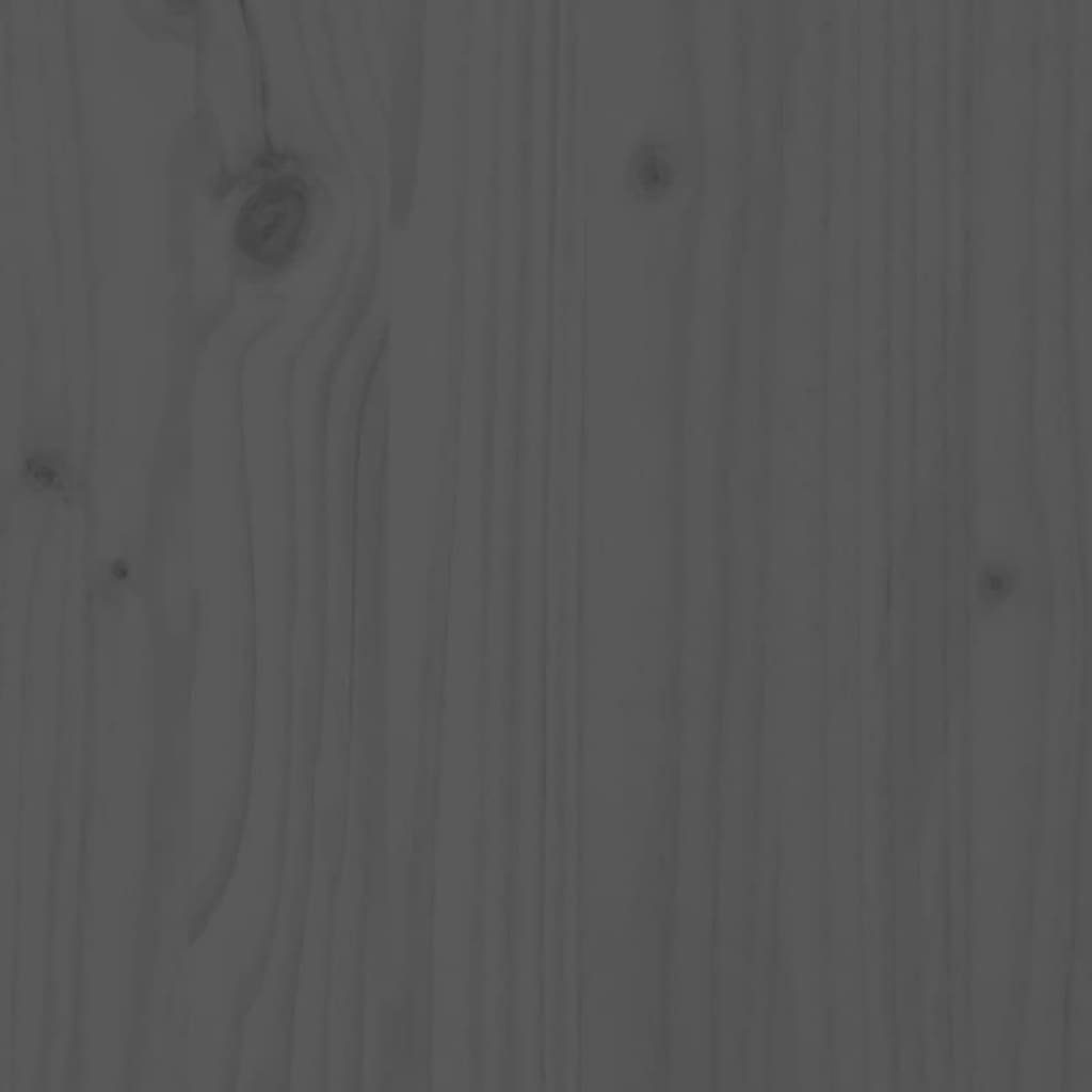 vidaXL Gartenstuhl Gartenhocker 2 Stk. Massivholz Grau Kiefer | Graue (2 cm 40x36x45 St) Graue Kiefer Kiefer