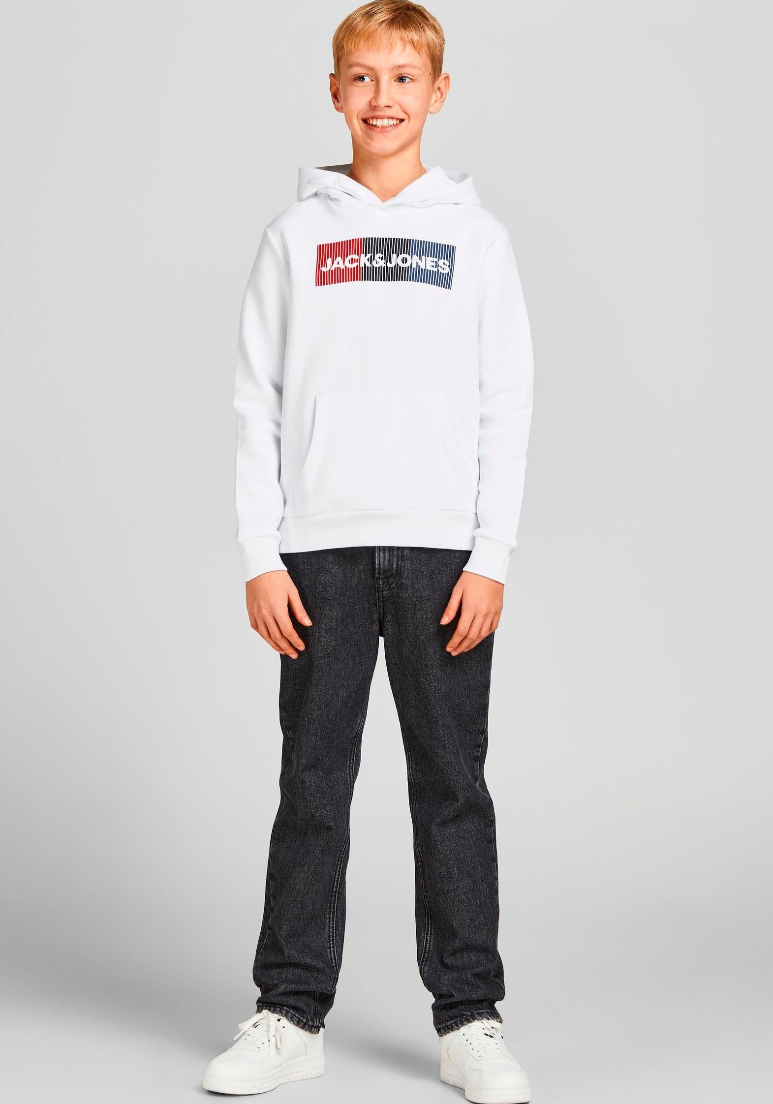 & Jack white/PLAY Jones Kapuzensweatshirt Junior