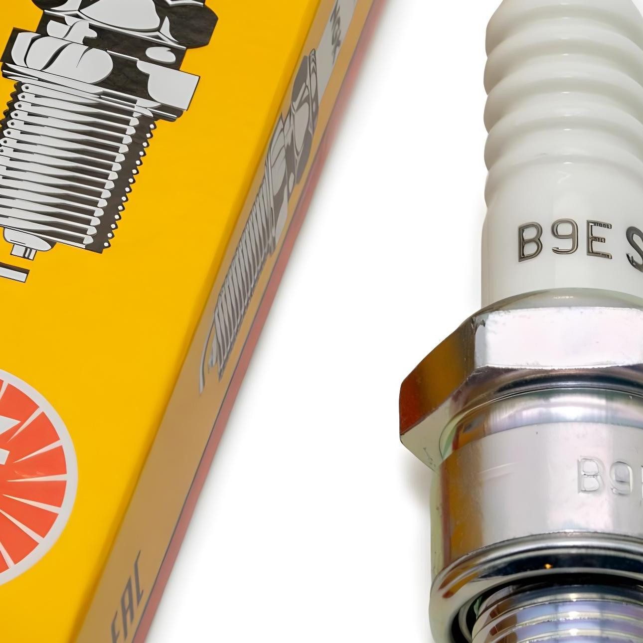 NGK Zündkerze B9ES Langgewinde 19 mm Ø 14 mm SW 20,8 mm für Piaggio Typhoon 50