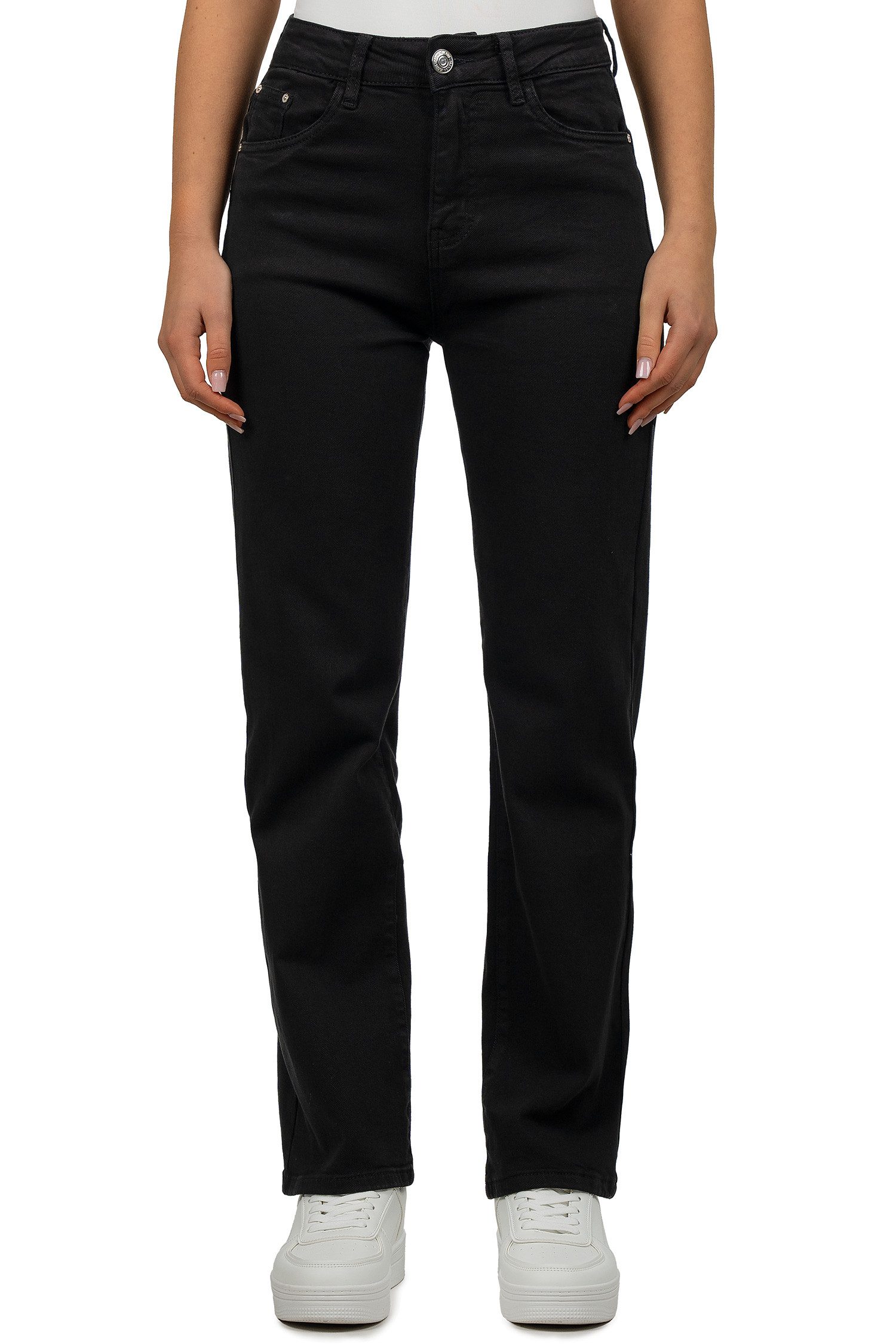 Reichstadt 5-Pocket-Jeans Casual Wide Leg Damen günstig online kaufen