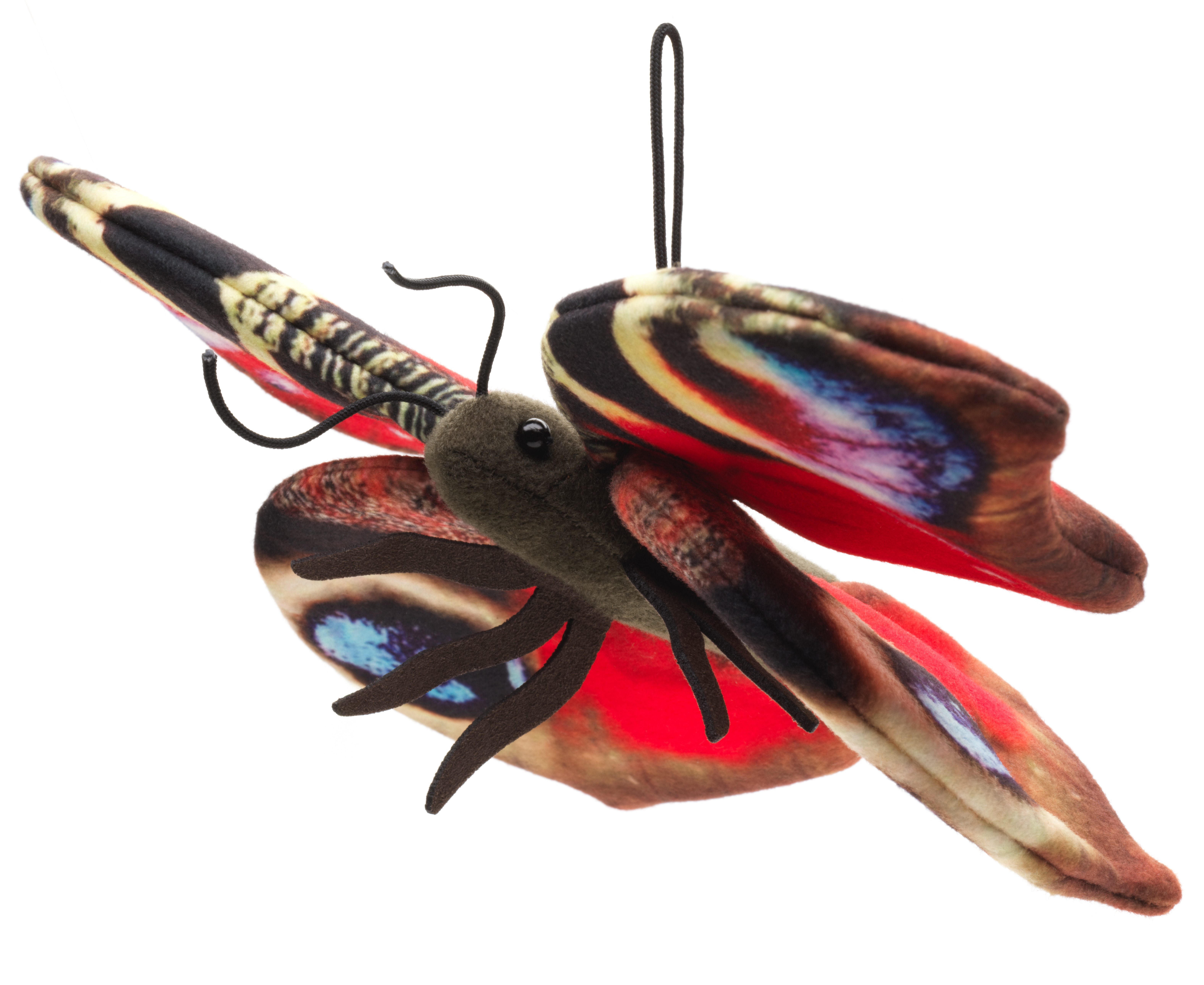 Uni-Toys Kuscheltier Schmetterling (mit Schlaufe) - Verschiedene Farben - Plüschtier, zu 100 % recyceltes Füllmaterial