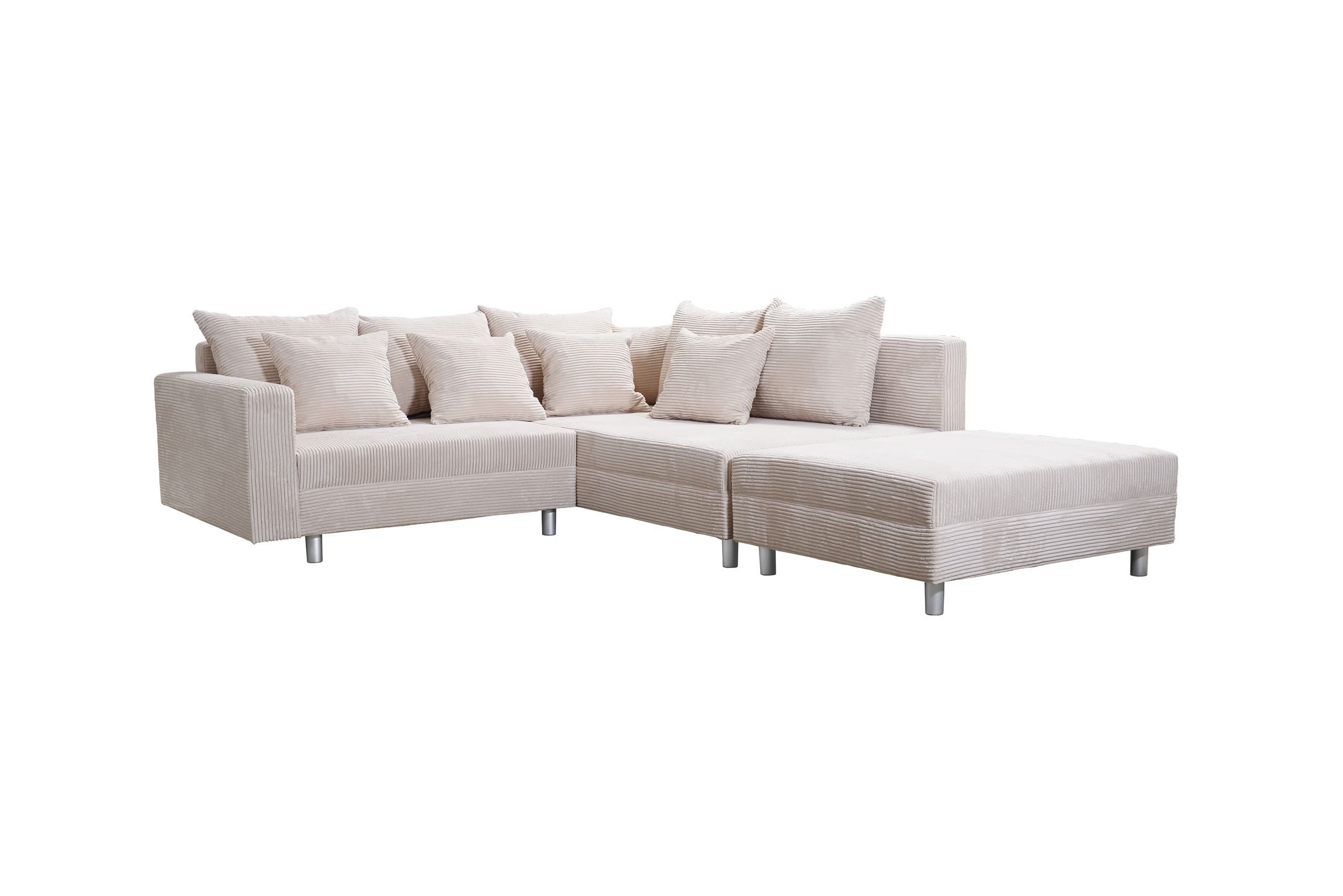 Küchen-Preisbombe Sofa Wohnlandschaft Sofa Couch Ecksofa Eckcouch Cordstoff günstig online kaufen