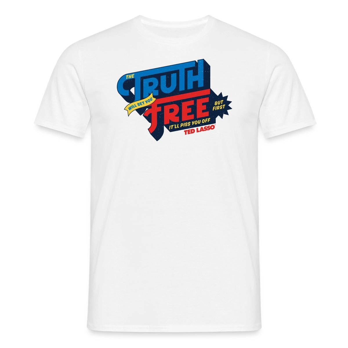 T-Shirt Ted Lasso Zitat The Truth Will Set You Free Männer T-Shirt