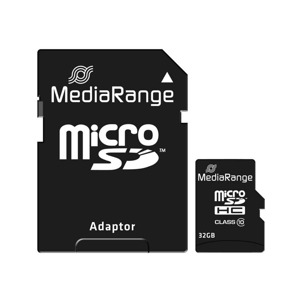 Mediarange - Flash-Speicherkarte (microSDHC/SD-Adapter inbegriffen) MR959 Speicherkarte