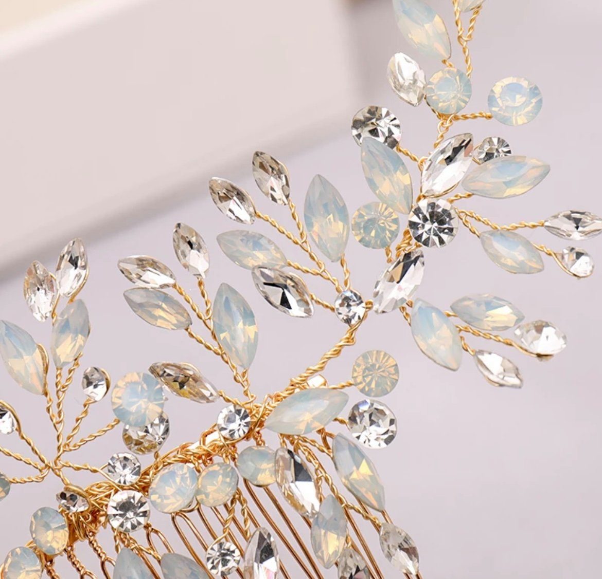 4. Bild von Brautkrone Diadem »Haarkamm Braut Haarschmuck Hochzeit Hochzeitsschmuck«