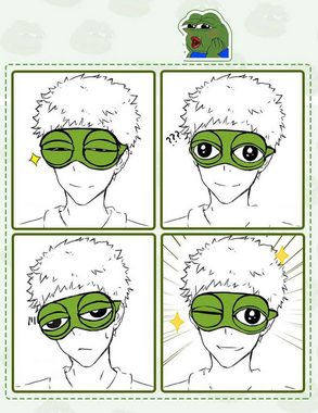KIKI Augenmaske Augenmaske,Schlafen Lustige Neuheit Augen Abdeckung (Grün)