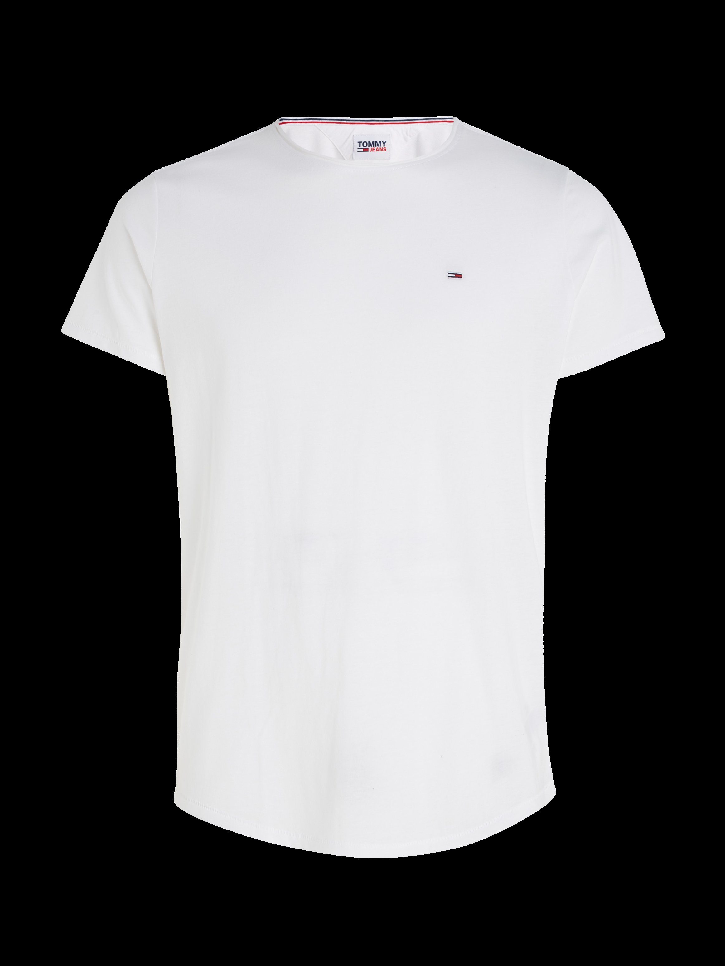Tommy mit C White JASPE NECK Markenlabel T-Shirt TJM SLIM Jeans