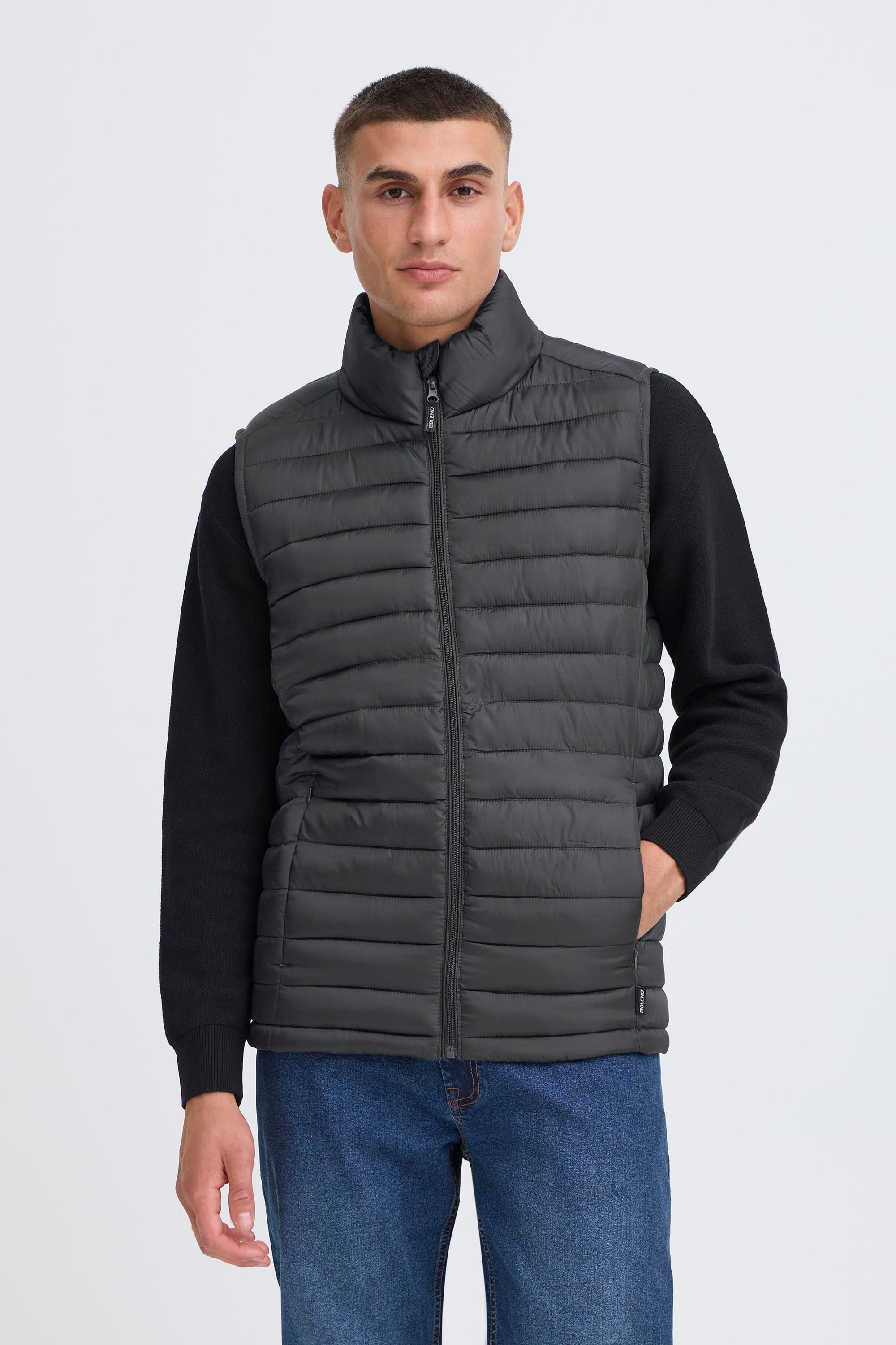 Blend Steppweste BHMRomic Stilvolle Basic Steppweste mit Taschen