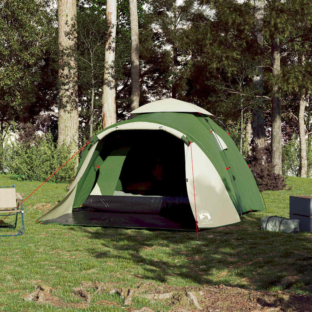 vidaXL Kuppelzelt Kuppel-Campingzelt 3 Personen Grün günstig online kaufen