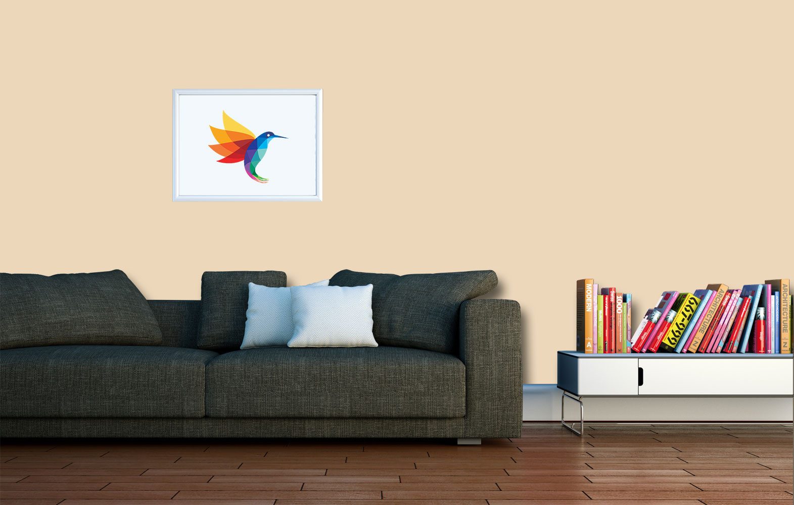 RyFo Colors Wand- und Deckenfarbe Manufakturweiß Gelbtöne,1 L reicht für ca. 8 m², Deckkraft-/Nassabriebklasse 1, matt, atmungsaktiv, für Innenräume