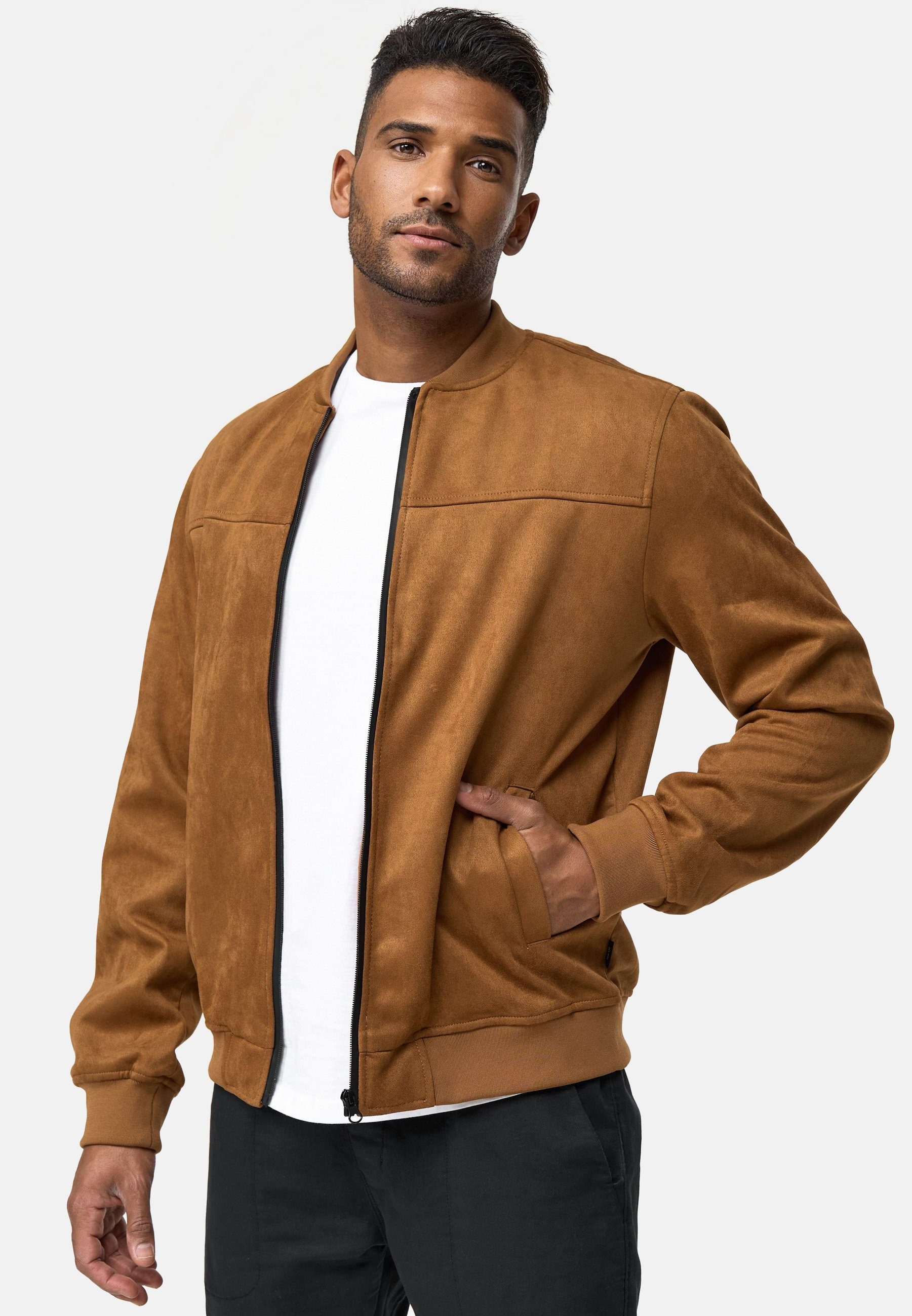 Indicode Bomberjacke Ibon Beige