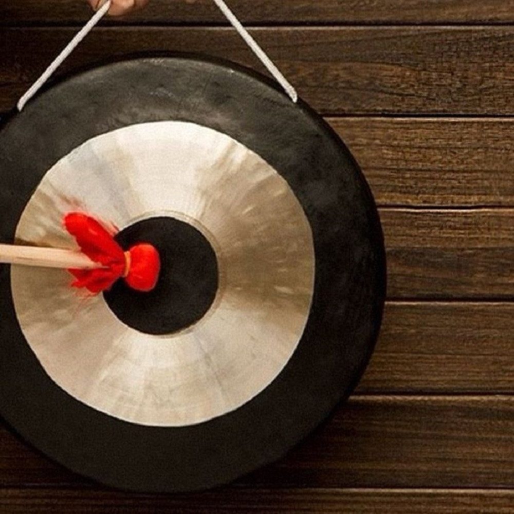 FANNOU Percussion Block Chinesischer Gong, Ø 50 cm, 1-St., Großer Gong-Brass Copper Percussion Yoga Heilung Sinfonieorchesters