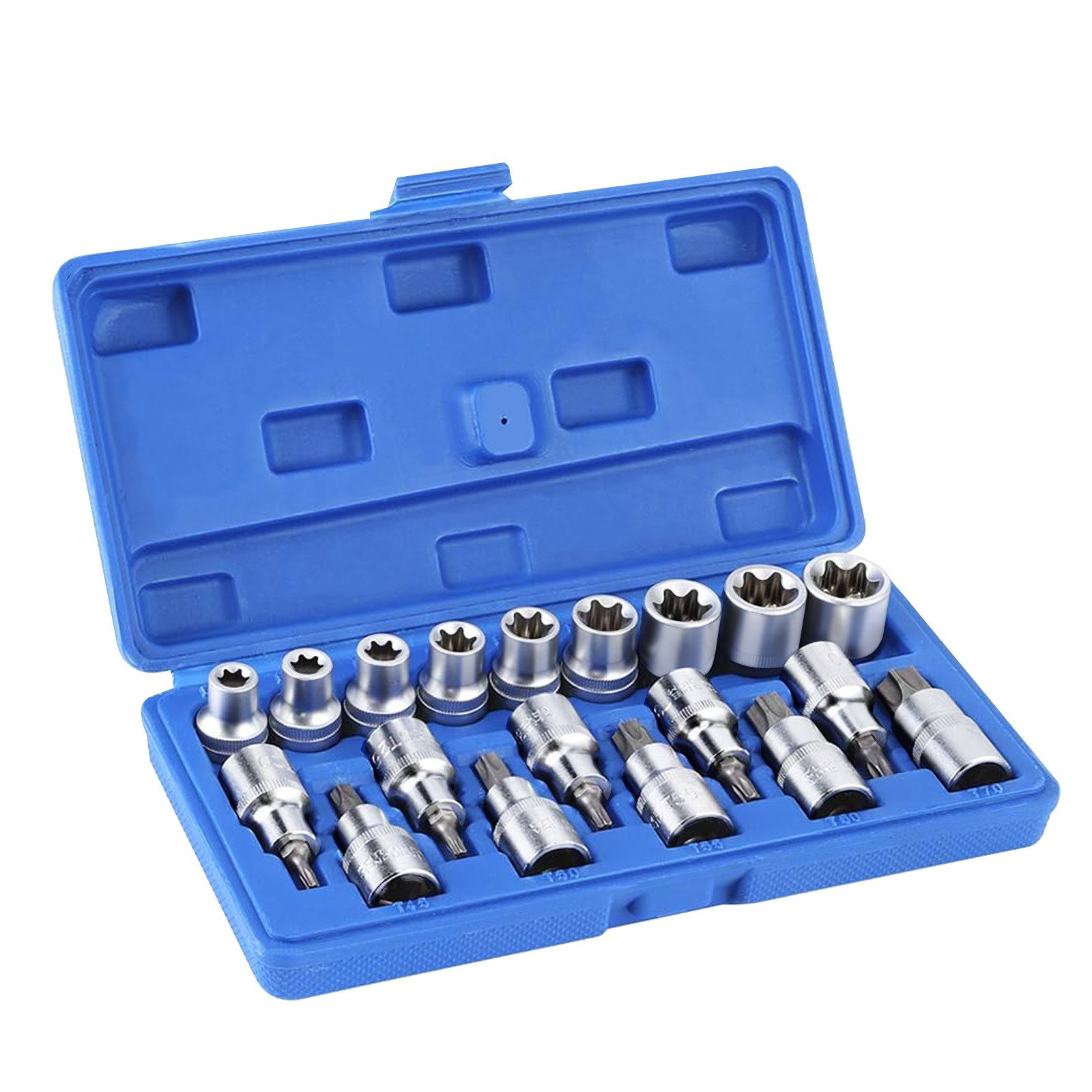 MODFU Bit- und Steckschlüsselset 19er Steckschlüssel Satz Sternsteckdose St günstig online kaufen