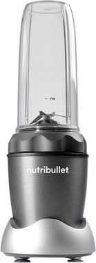 nutribullet Smoothie-Maker NB100DG, 1000 W, Standmixer, Multifunktionsmixer inkl. 2 To-Go Trinkbecher, Dunkelgrau