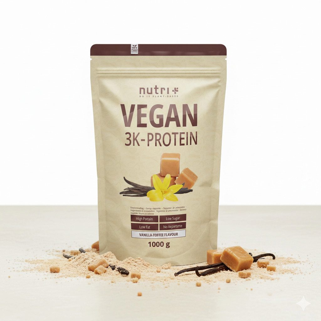 nutri+ Nutri+ Veganes 3K Eiweißpulver Pulver, 1 er 1000 g