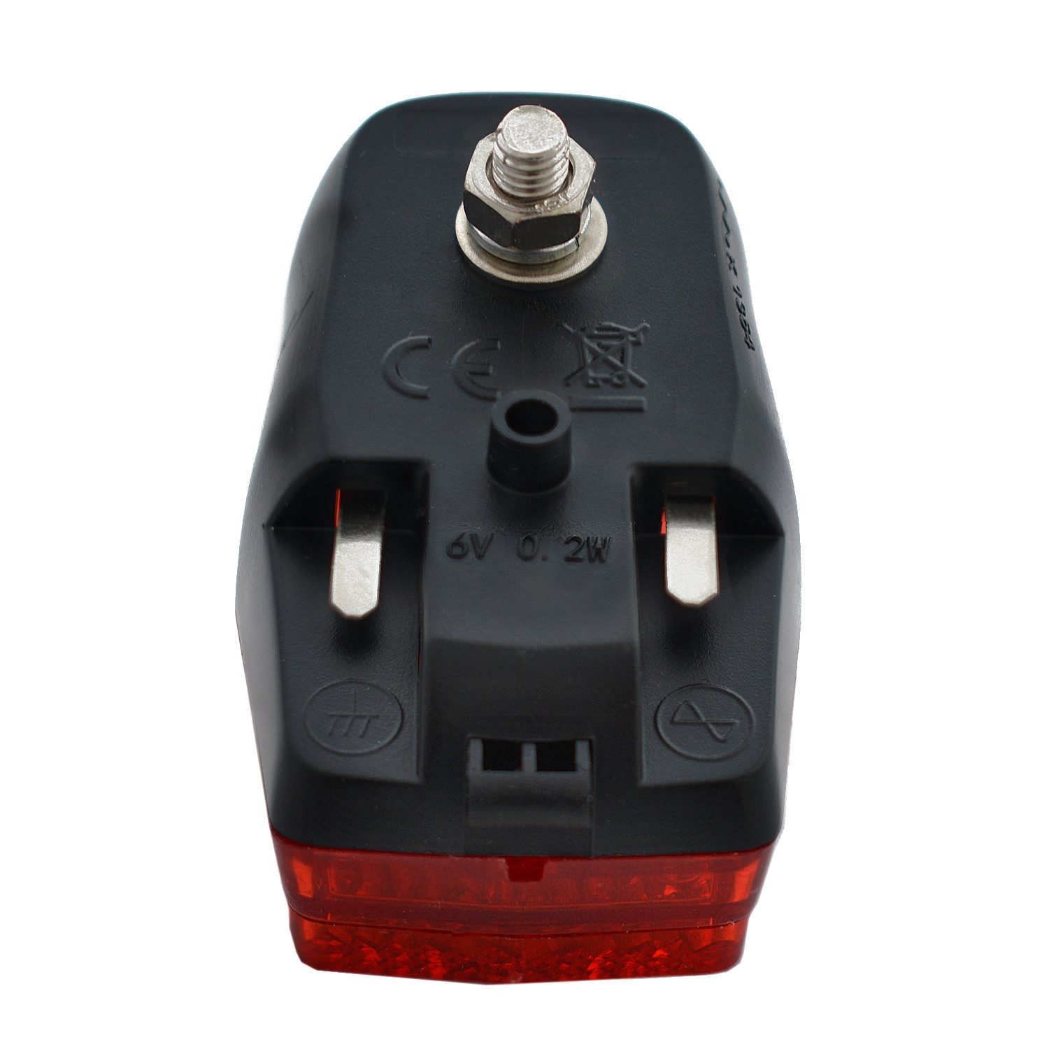 nean Fahrrad-Rücklicht Dynamo, Mit Standlicht, Reflektor und StVZO-Zulassung, 7 Candela