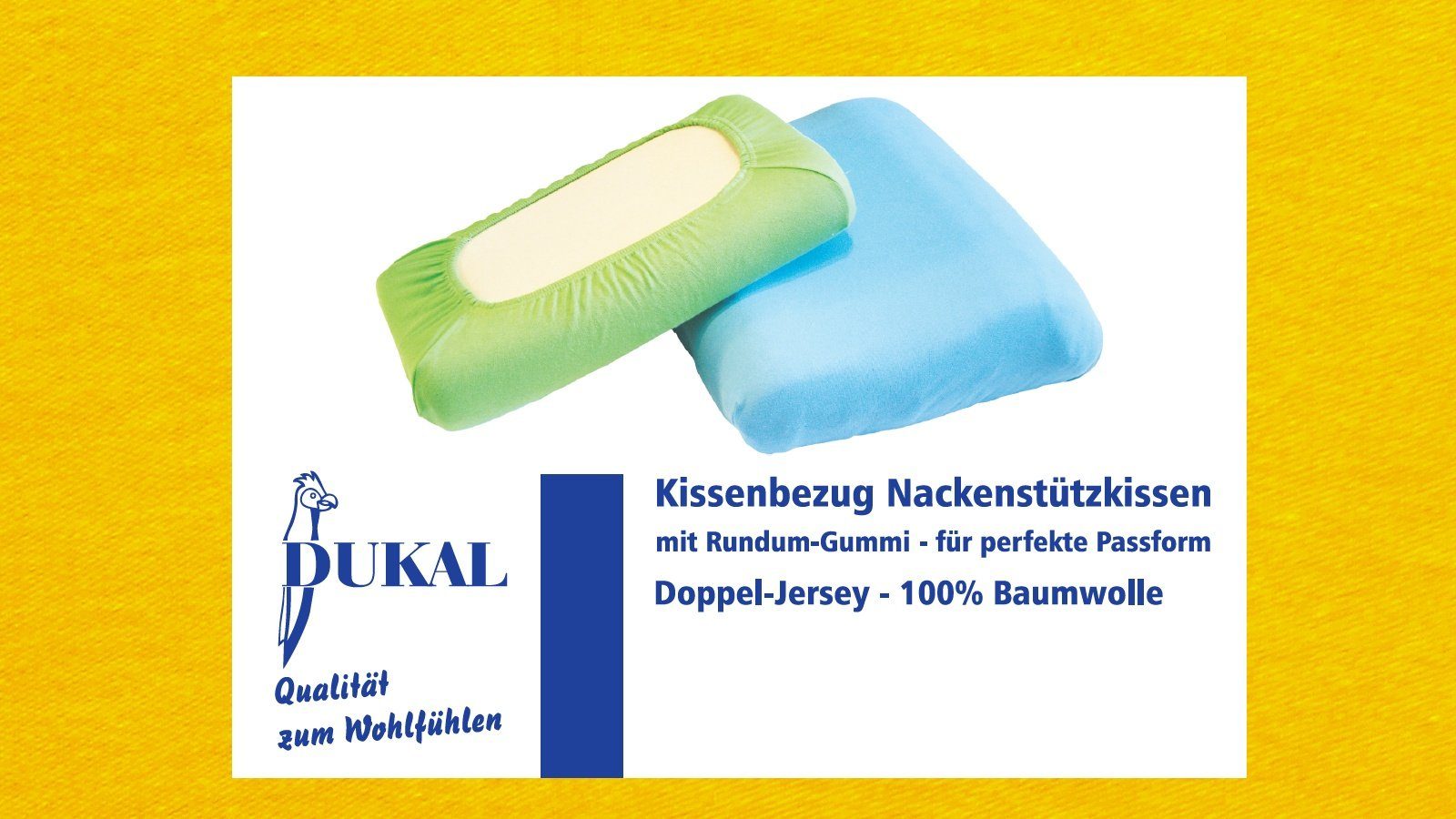 DUKAL Kissenbezüge Nackenstützkissen, aus hochwertigem DOPPEL-Jersey, günstig online kaufen