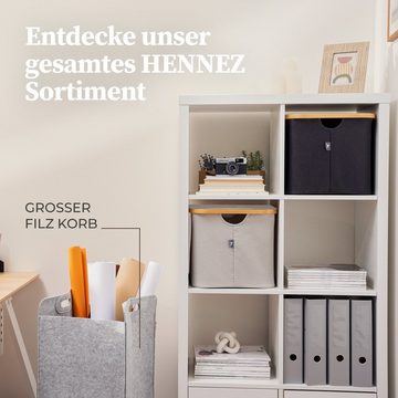 HENNEZ Regalkorb Hennez Regalkorb, Aufbewahrungsbox mit Deckel klein