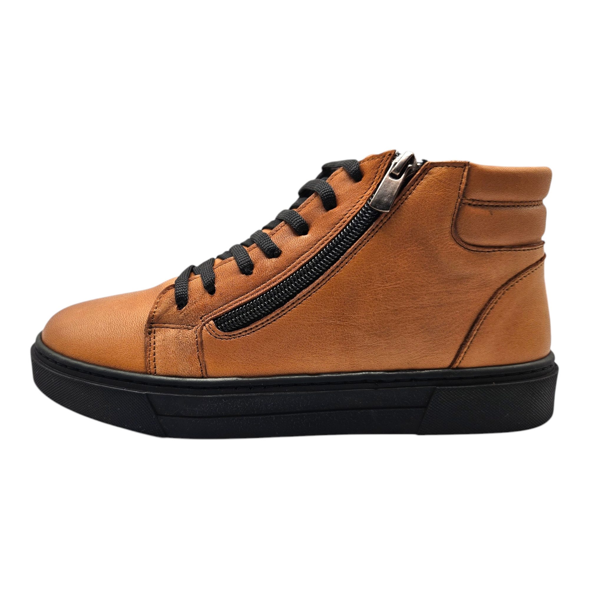 Yu&Luk Schnürboots mit Reißverschluss, Schnürstiefelette, Winterstiefelette
