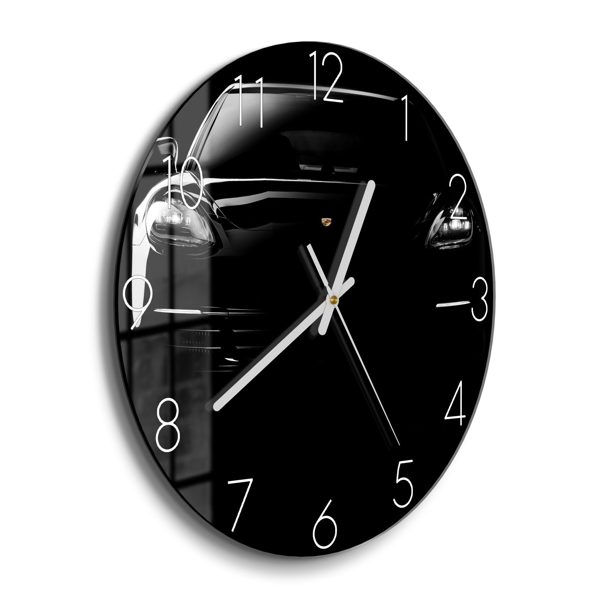 DEQORI Wanduhr 'Porsche Panamera Front' (Glas günstig online kaufen
