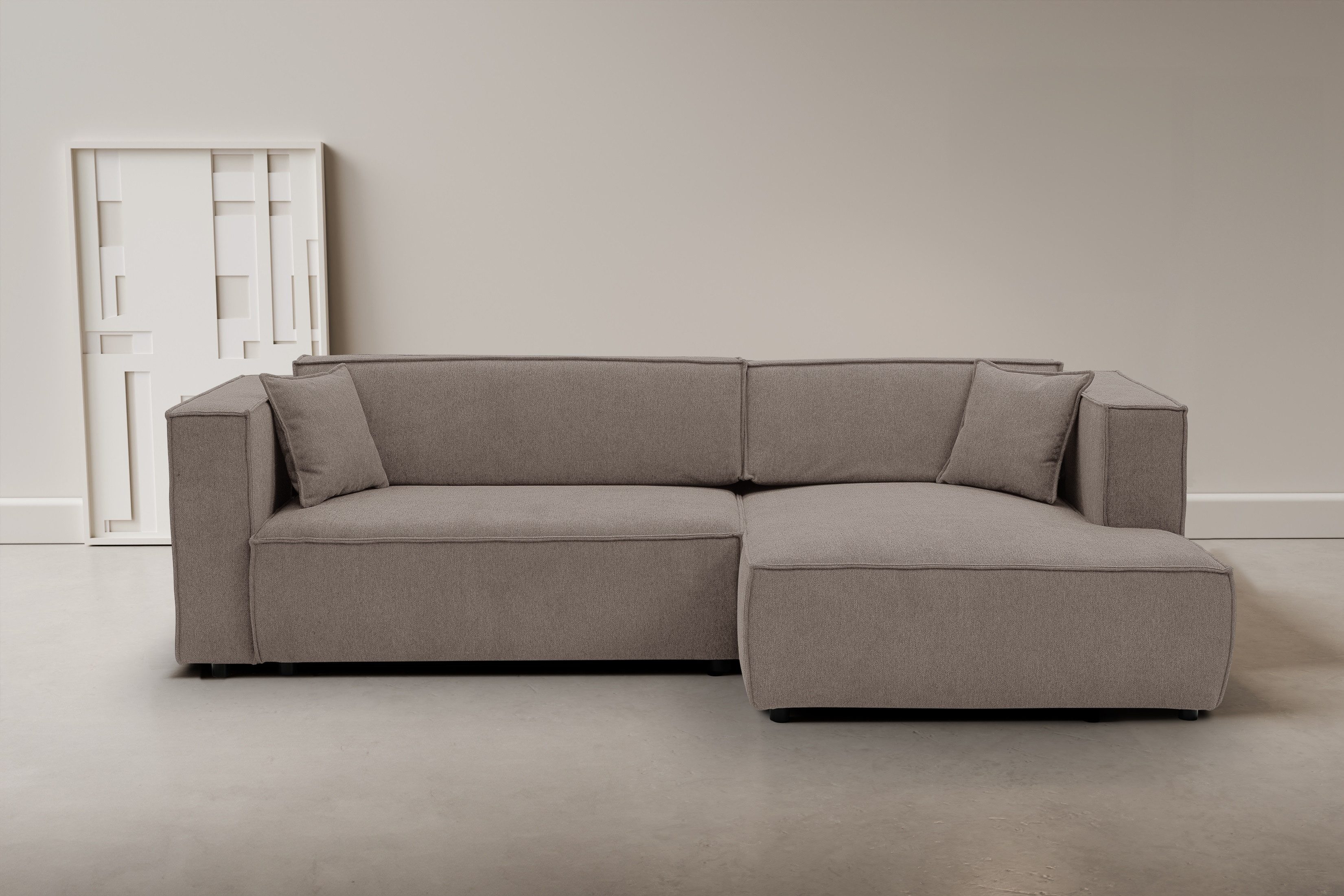 WERK2 Ecksofa Atlanta, moderne Designsprache, Stellmaße günstig online kaufen