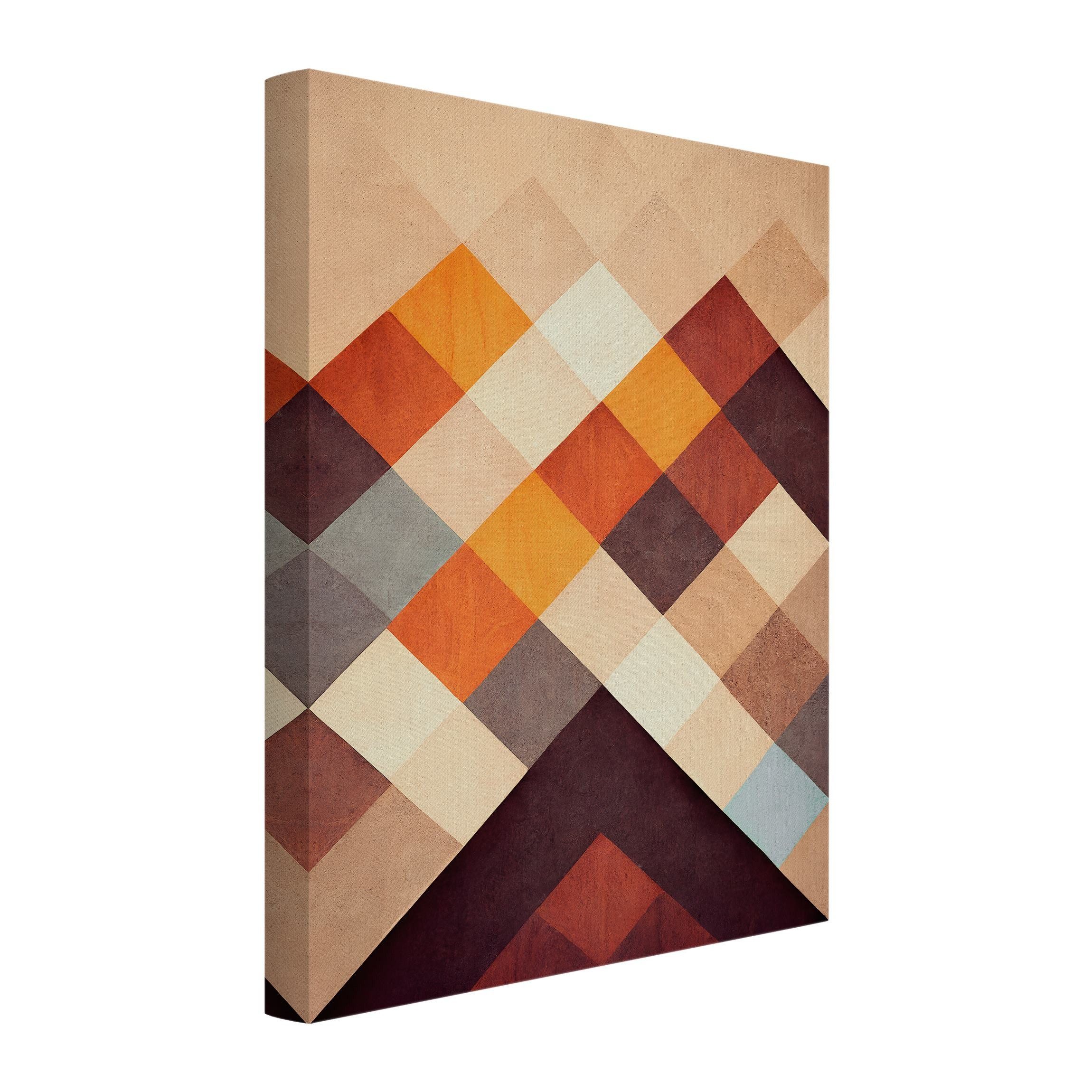 Bilderdepot24 Leinwandbild Akustikbild mit Schallabsorberkern gelb mit Motiv Abstrakt, Abstrakt (Wandbild im Leinwandstil mit 4 cm Keilrahmen für bessere Raumakustik), reduziert störenden Nachhall & Echos in Wohnzimmer Schlafzimmer Küche