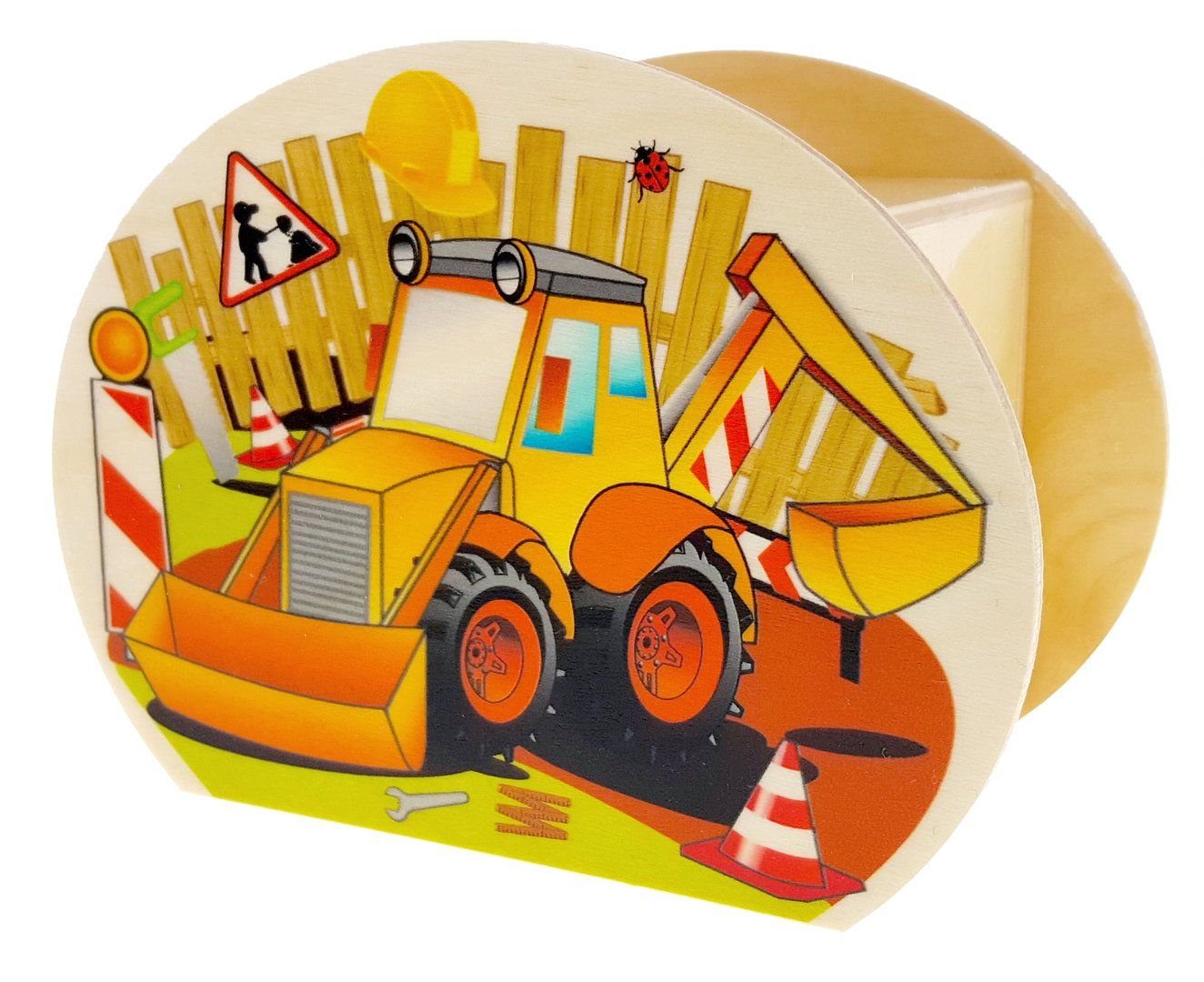 HESS SPIELZEUG Spardose Holzdekoration Spardose Baustelle BxLxH 65x115x85mm NEU