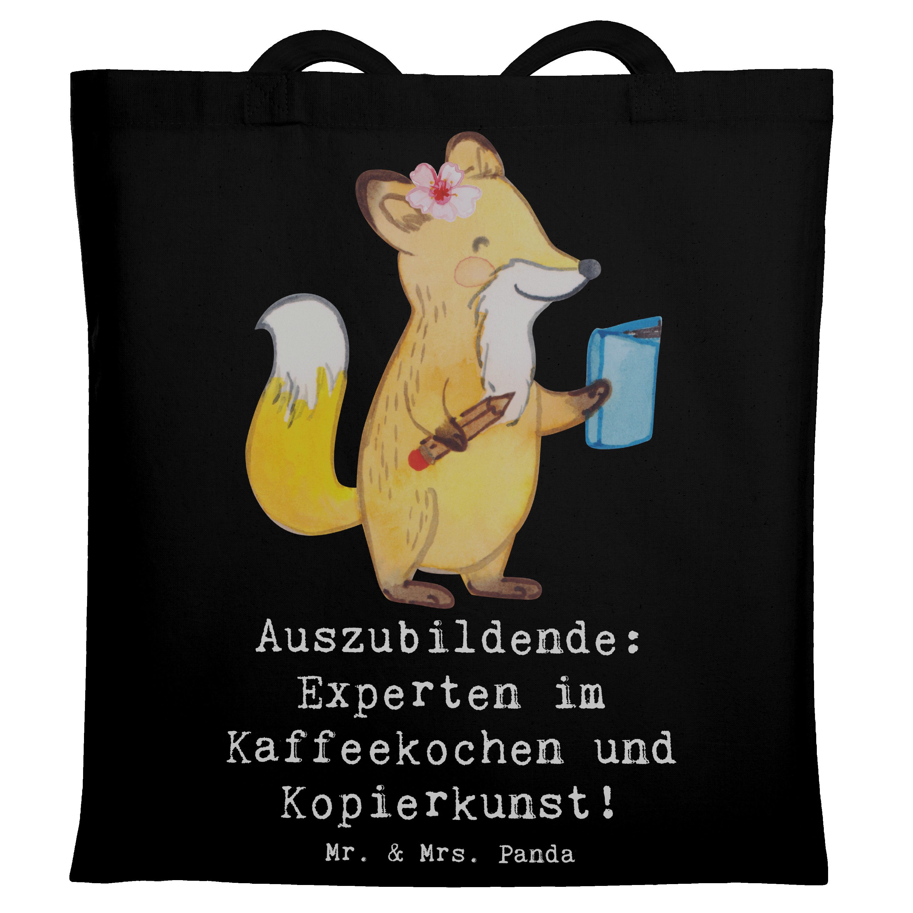 Tragetasche Auszubildende Kaffeekünstler - Schwarz - Geschenk, berufliche Ausbild