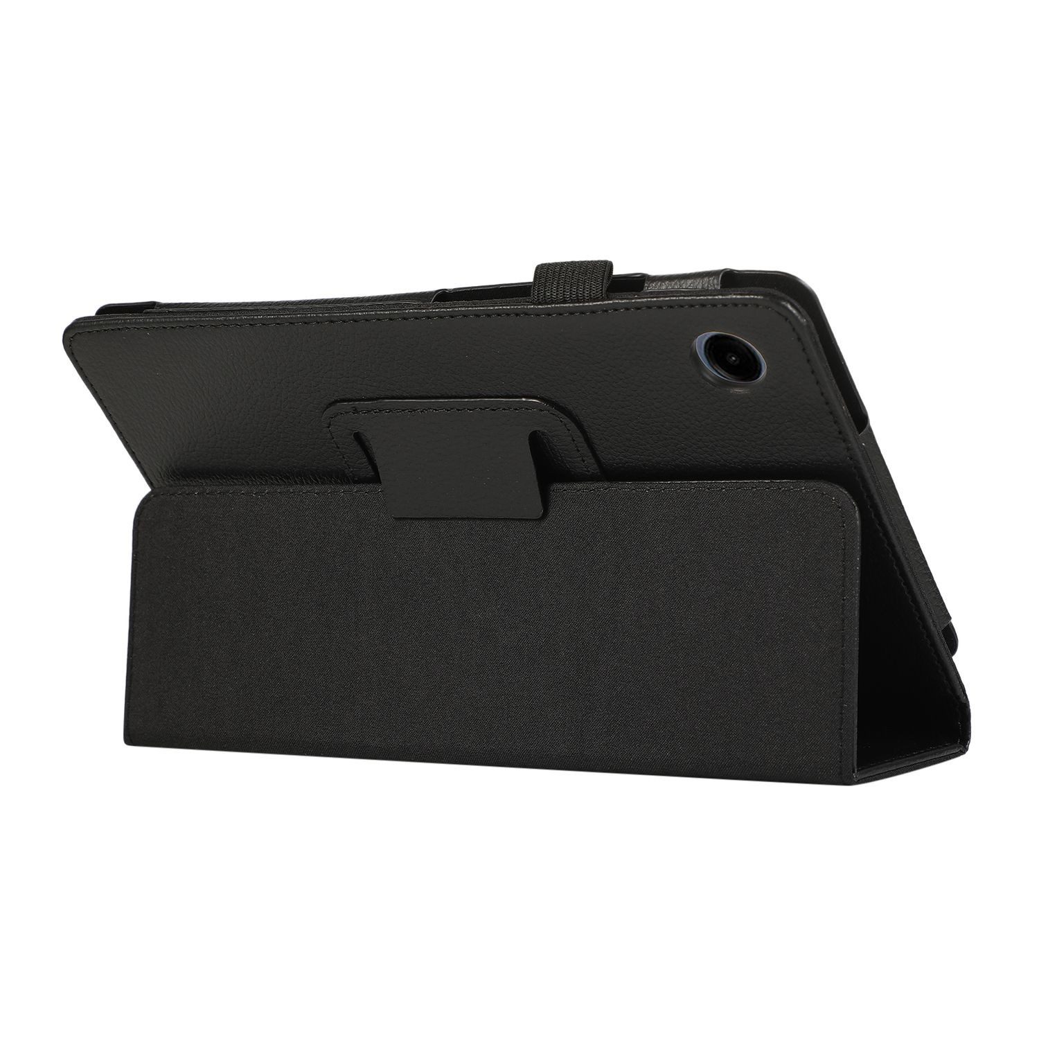 Wigento Tablet-Hülle Für Samsung Galaxy Tab A9 Kunstleder Hülle Tablet Tasche Schwarz