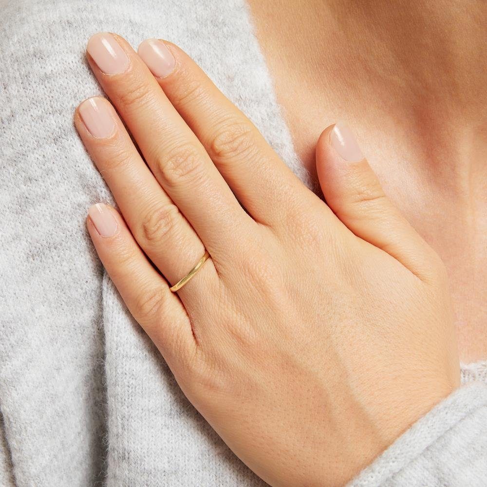 JEWLIX Goldring Filigran aus 14-karätigem Gold - 2mm Breit ER0005
