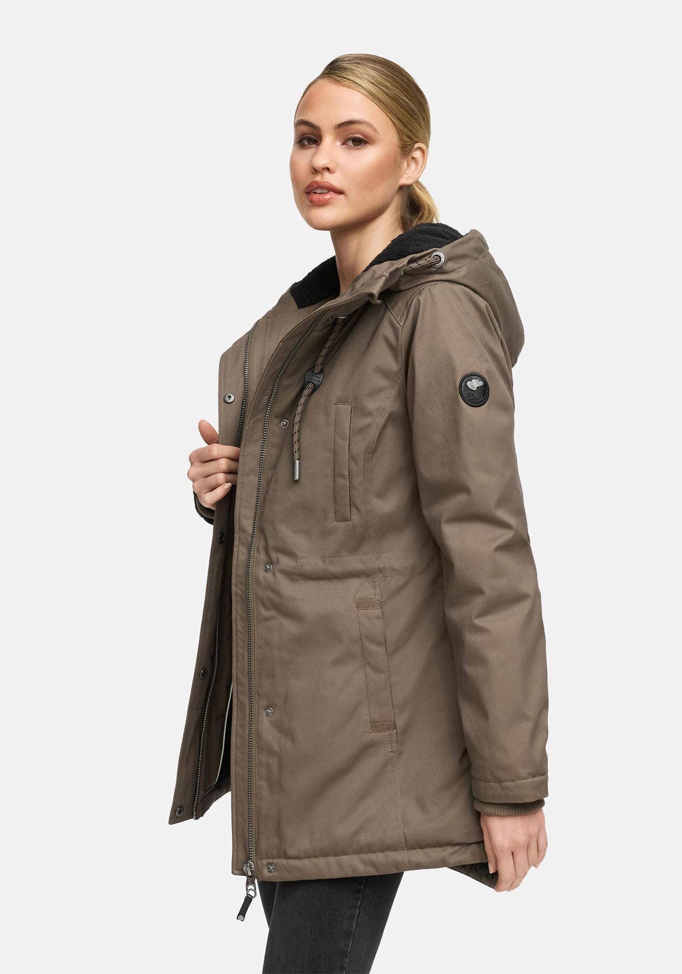 Navahoo Winterjacke Winterfunke Designer Winterjacke mit Teddyfell gefüttert – Bild 3 von 5