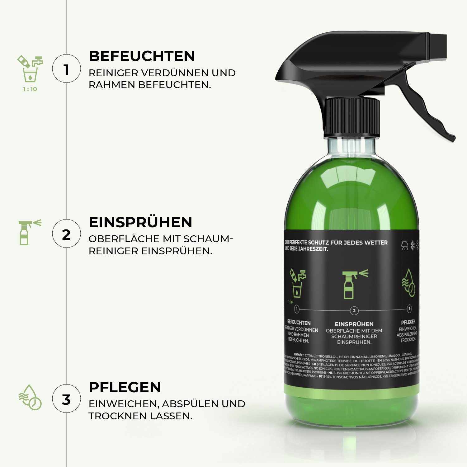 Fahrradketten abbaubar Reiniger greaze Fahrrad Schaumreiniger biologisch Spray