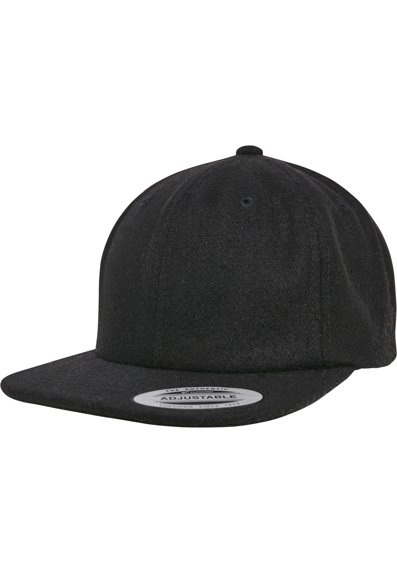 Melton Snapback Flexfit Cap black Flex Cap