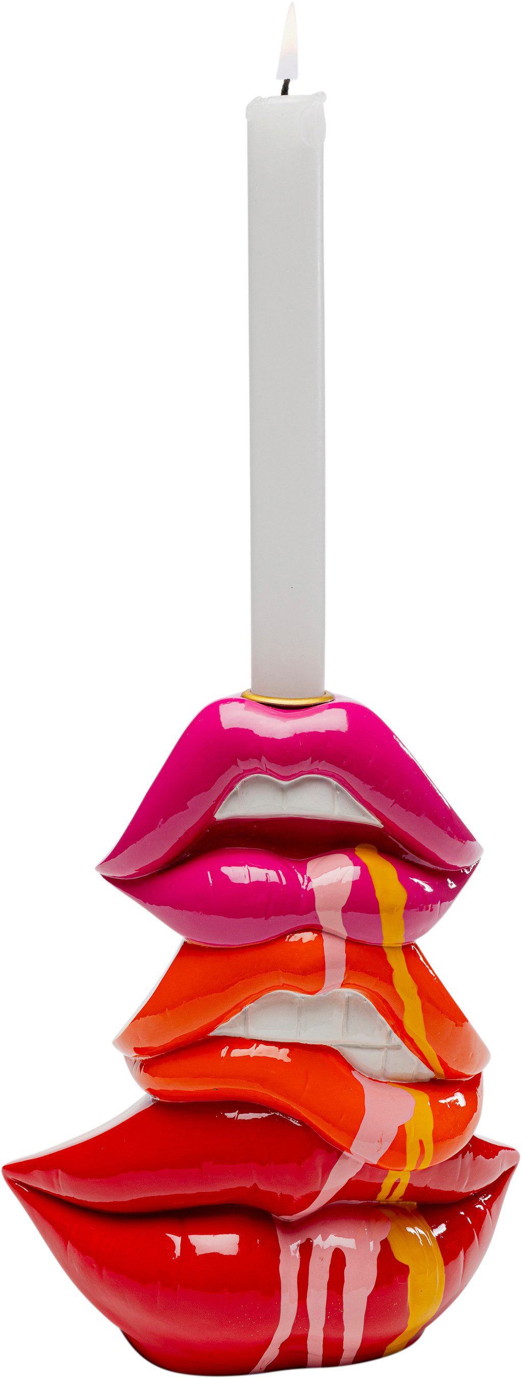 Kare Design Kerzenständer Kerzenständer Lips 17cm