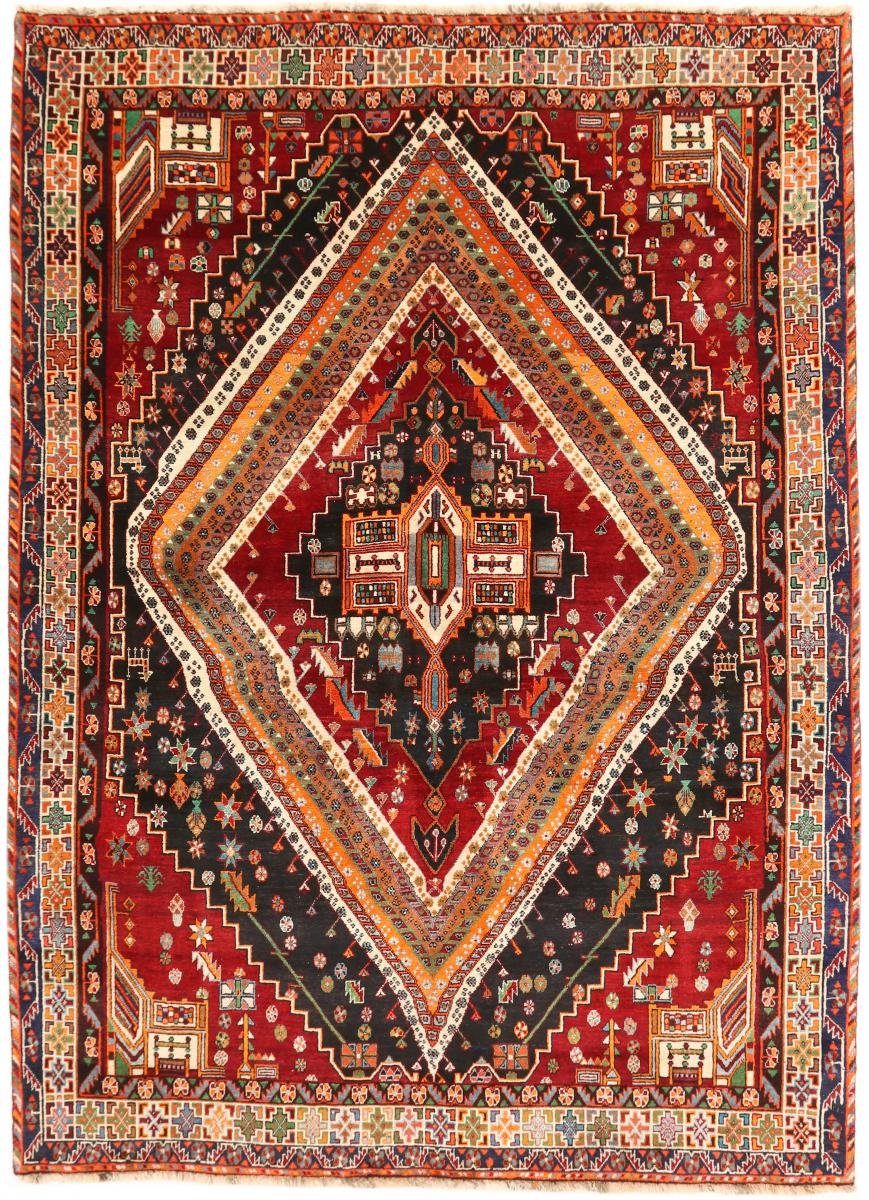 Orientteppich Shiraz 210x292 Handgeknüpfter Orientteppich / Perserteppich, Nain Trading, rechteckig, Höhe: 10 mm