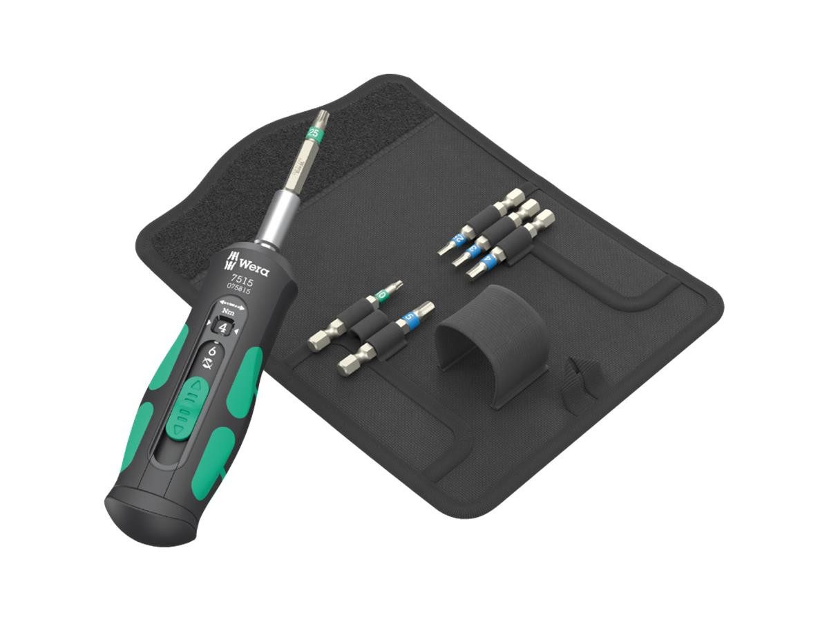 Wera Schraubendreher Wera 7515/7 Kraftform Safe-Torque Speed Bicycle 1, (Set), Torque Lock Funktion, Farbkennzeichnung, Hex-Plus Profil, inkl. Tasche