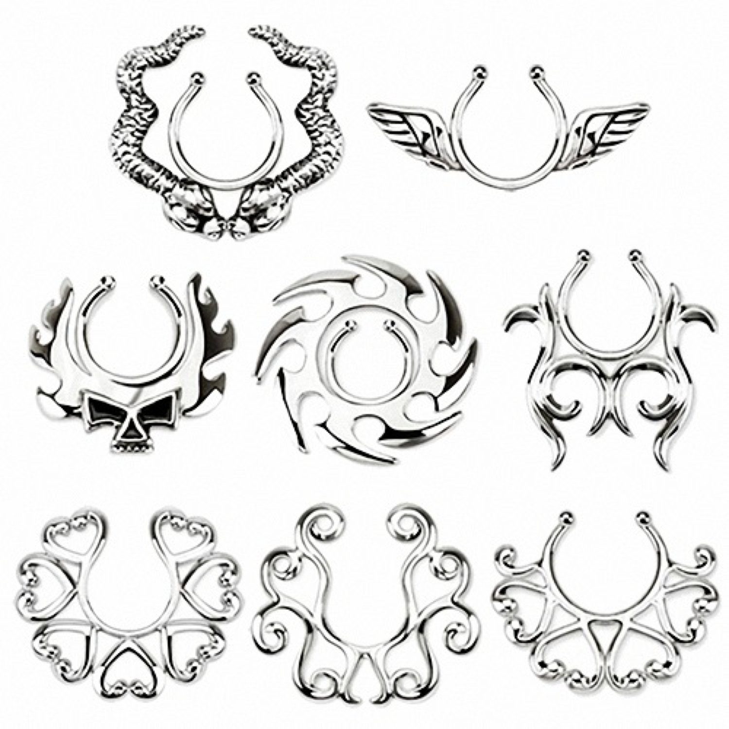 Taffstyle Intimpiercing Intim Piercing Klemmring Engelsflügel günstig online kaufen